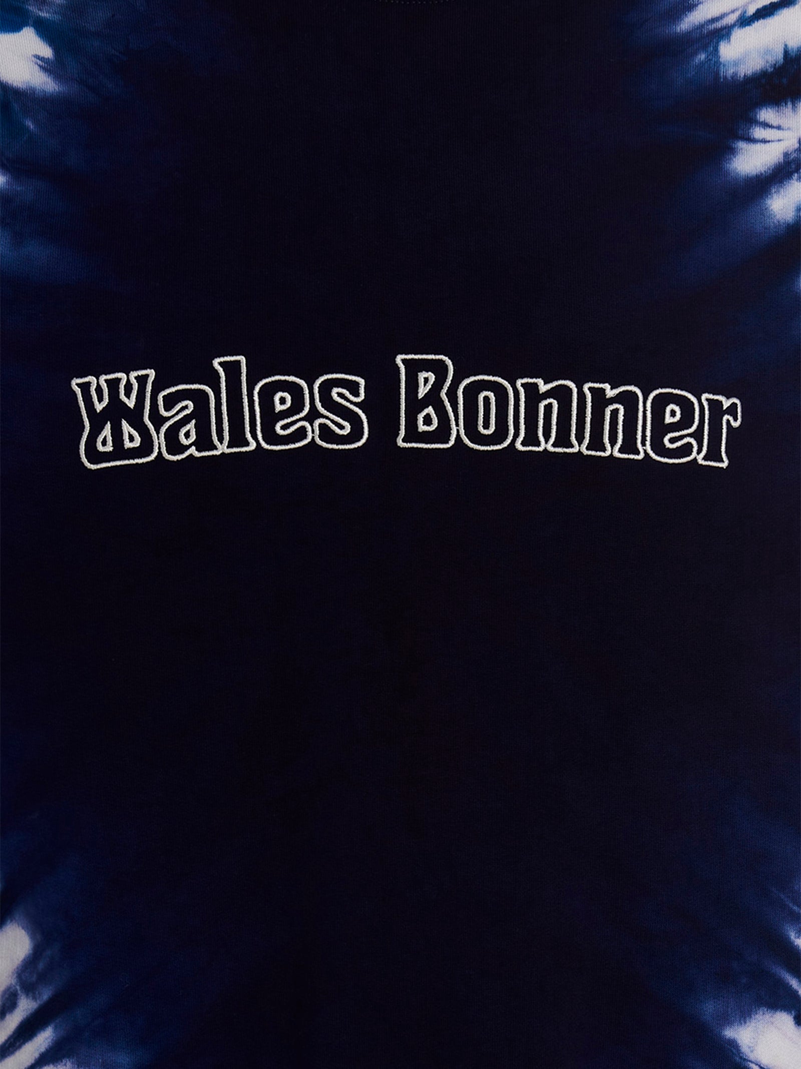 WALES BONNER Blue Cotton Sweatshirt