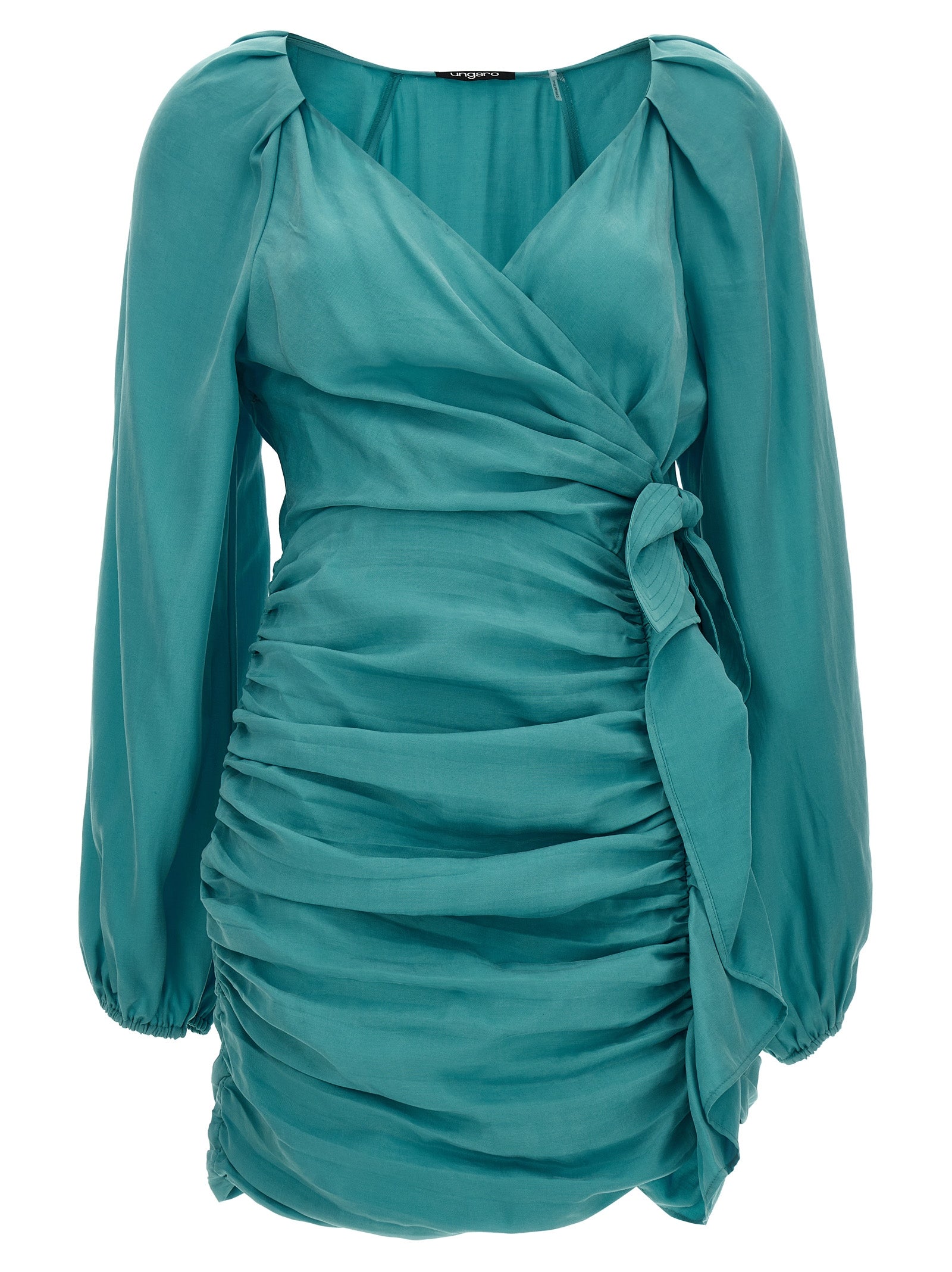 Ungaro Blue Lyocell Mini Skirt