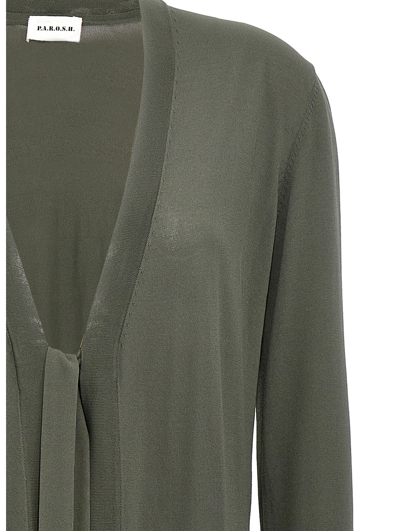 P.A.R.O.S.H. Bicolor Viscose Cardigan