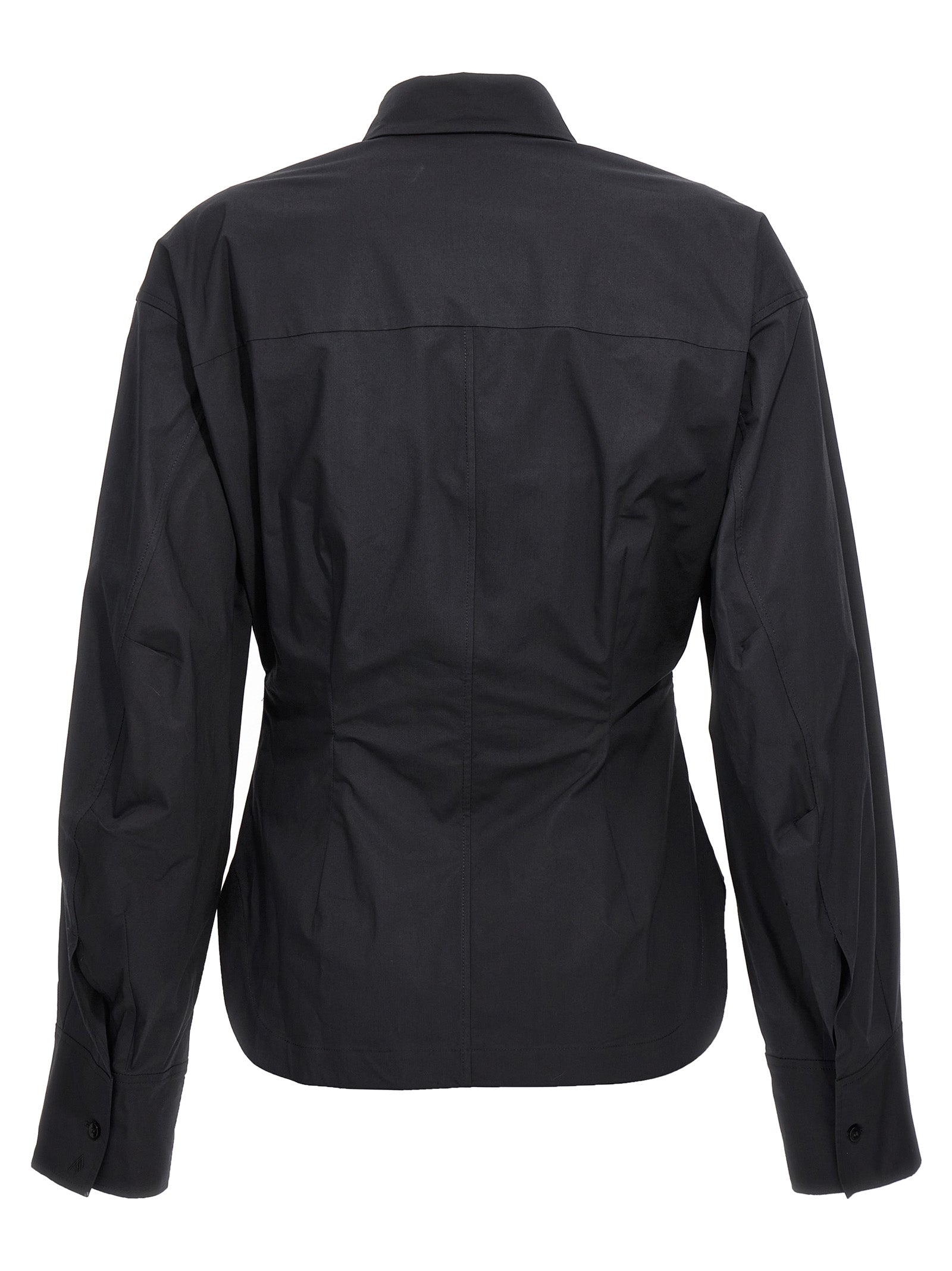 The Attico Black Cotton Blouse