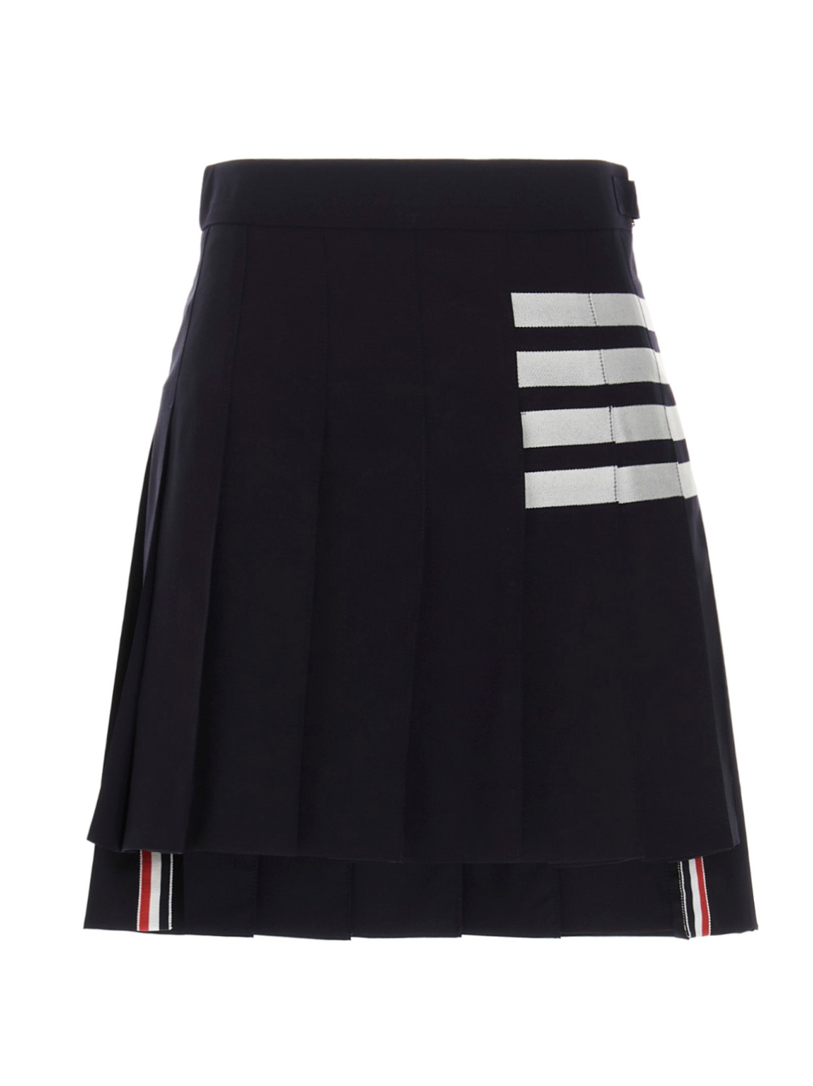 Thom Browne Blue Wool Long Skirt