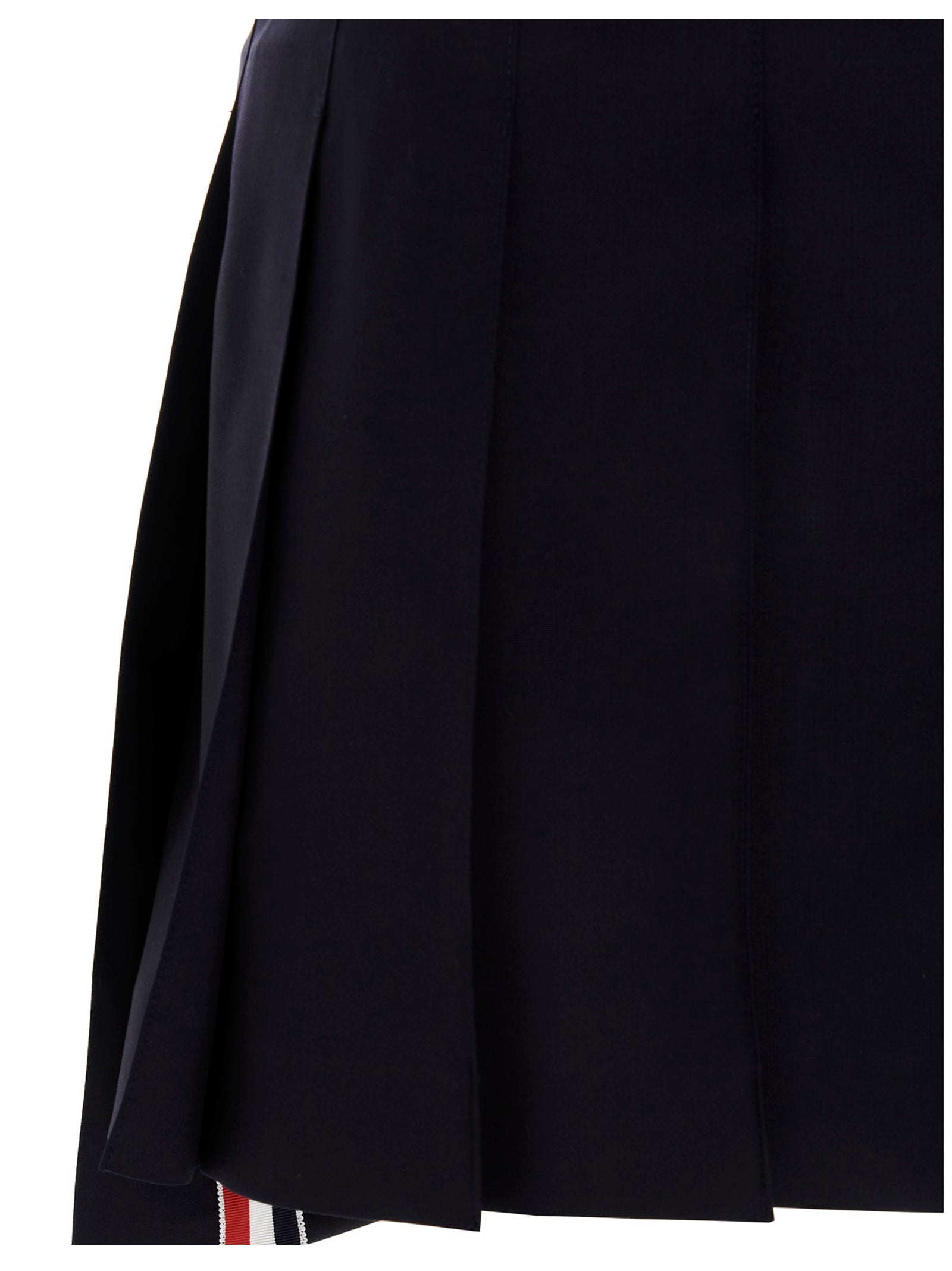 Thom Browne Blue Wool Long Skirt