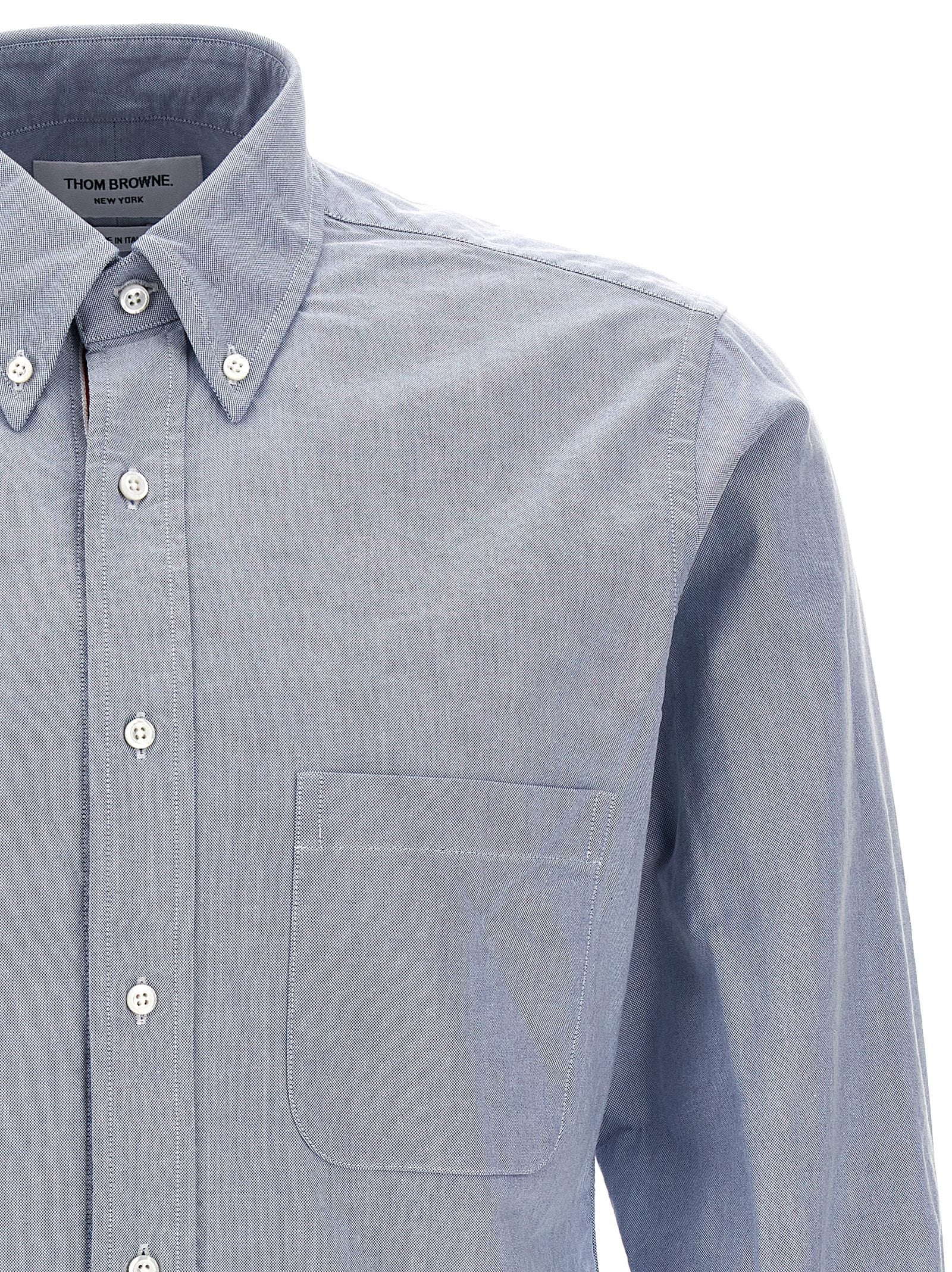 Thom Browne Blue Cotton Blouse