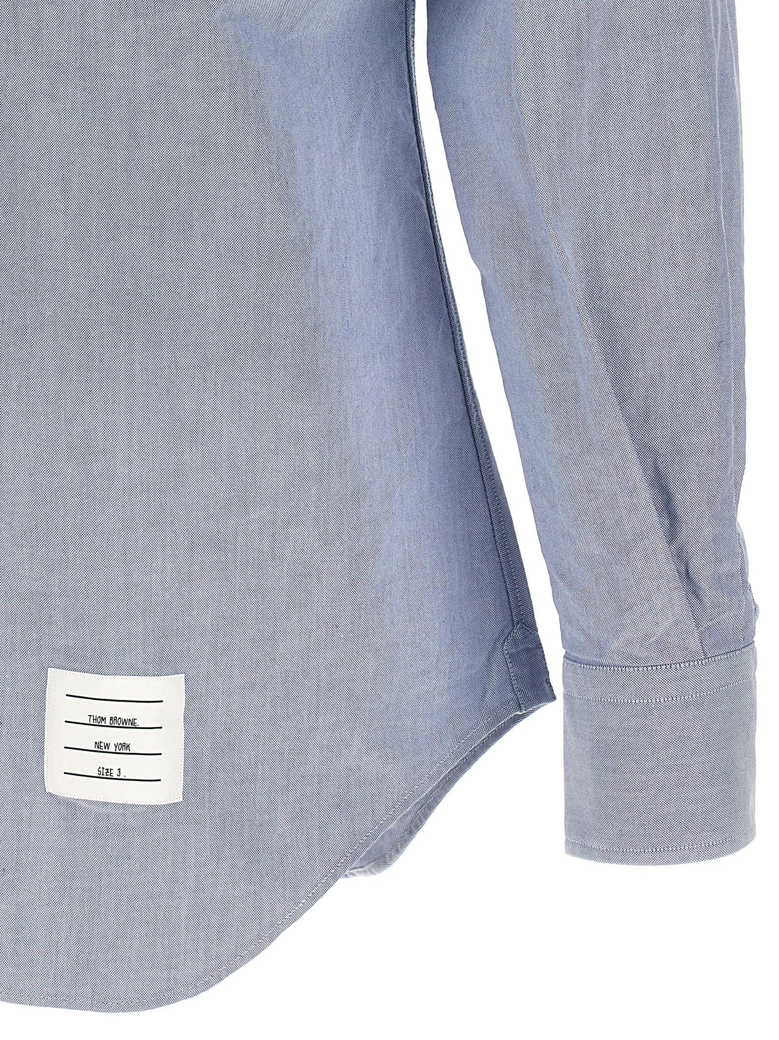 Thom Browne Blue Cotton Blouse