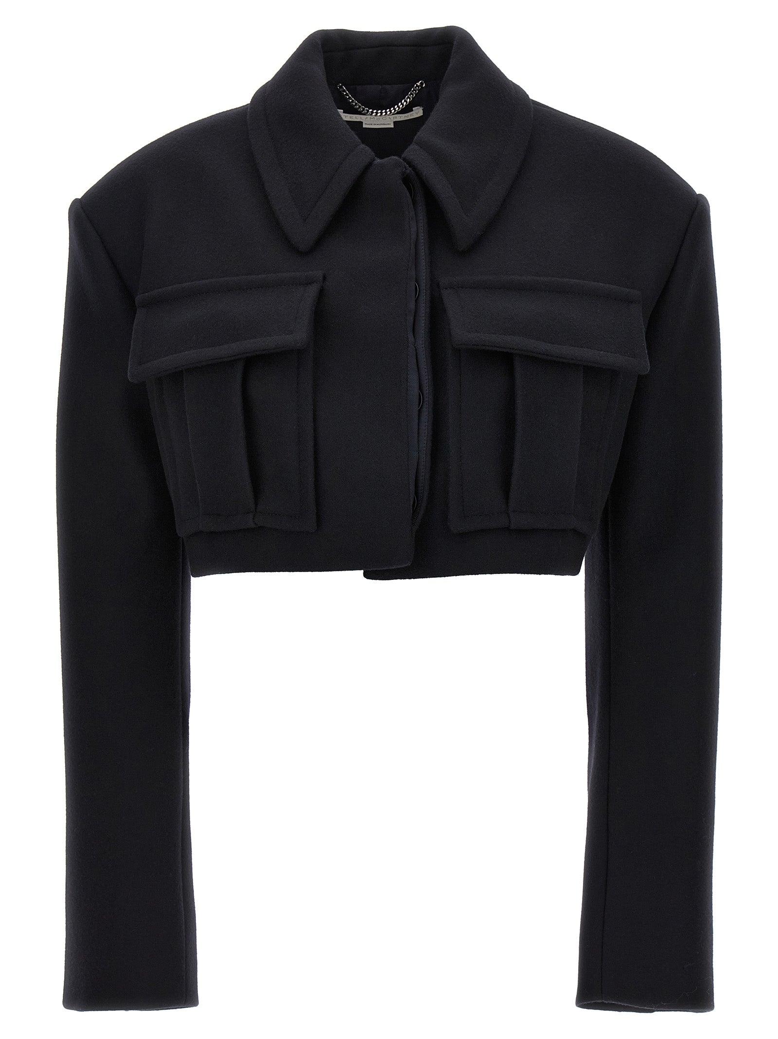 Stella McCartney Black Wool Full-Length Jacket