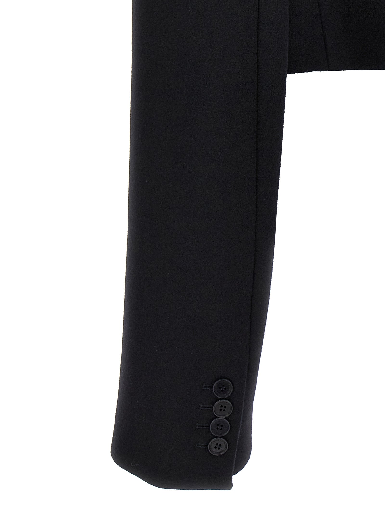 Stella McCartney Black Wool Full-Length Jacket