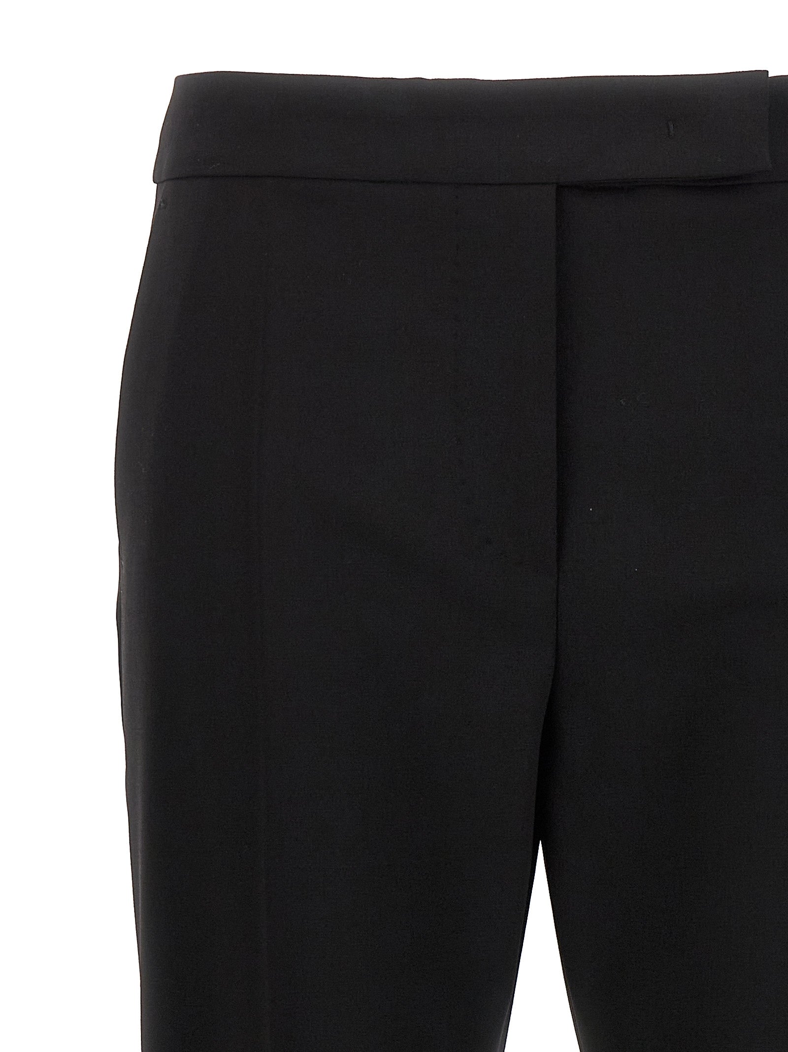 Max Mara Black Virgin Wool Dress Pants
