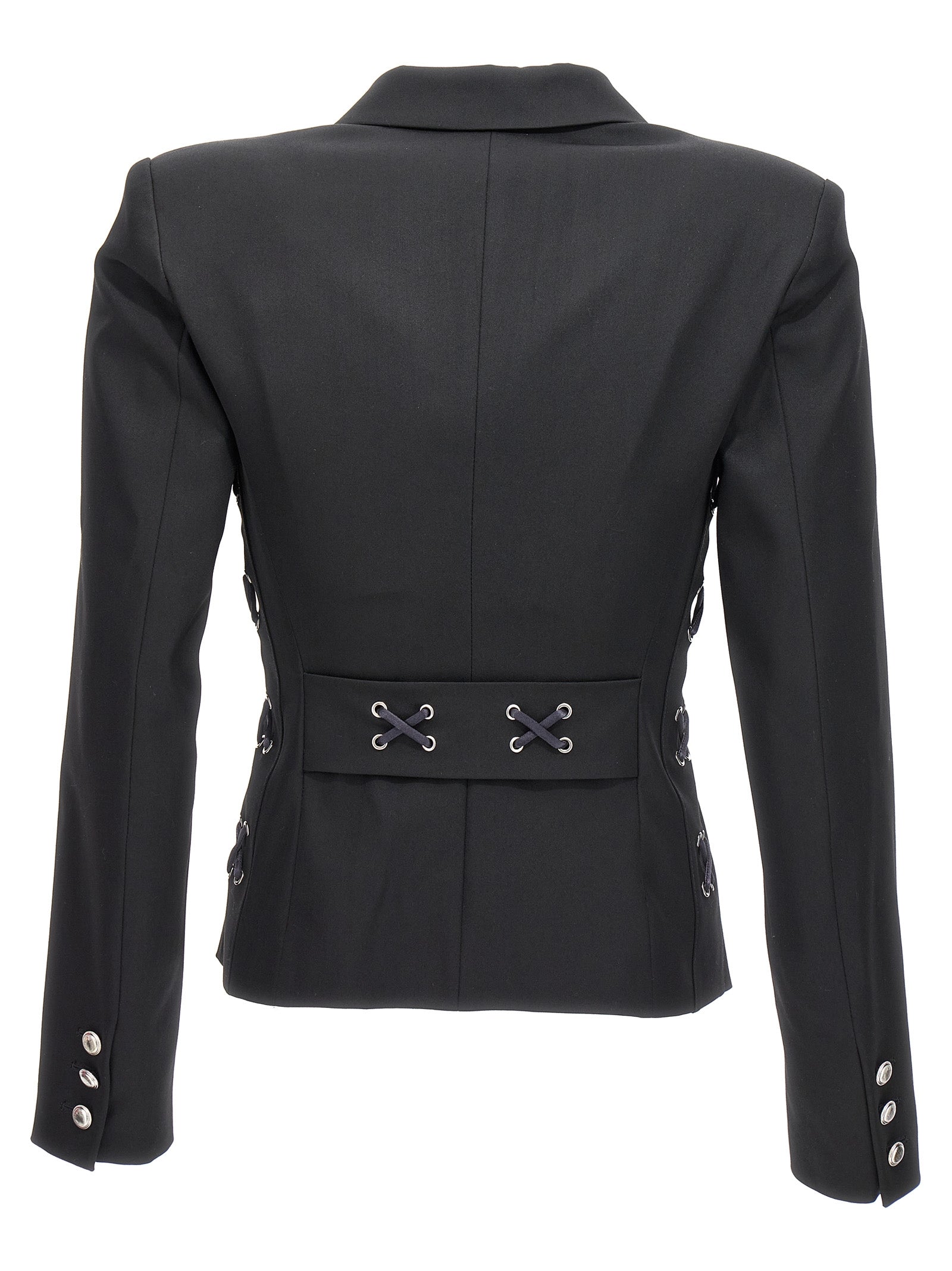 Alessandra Rich Black Wool Blazer