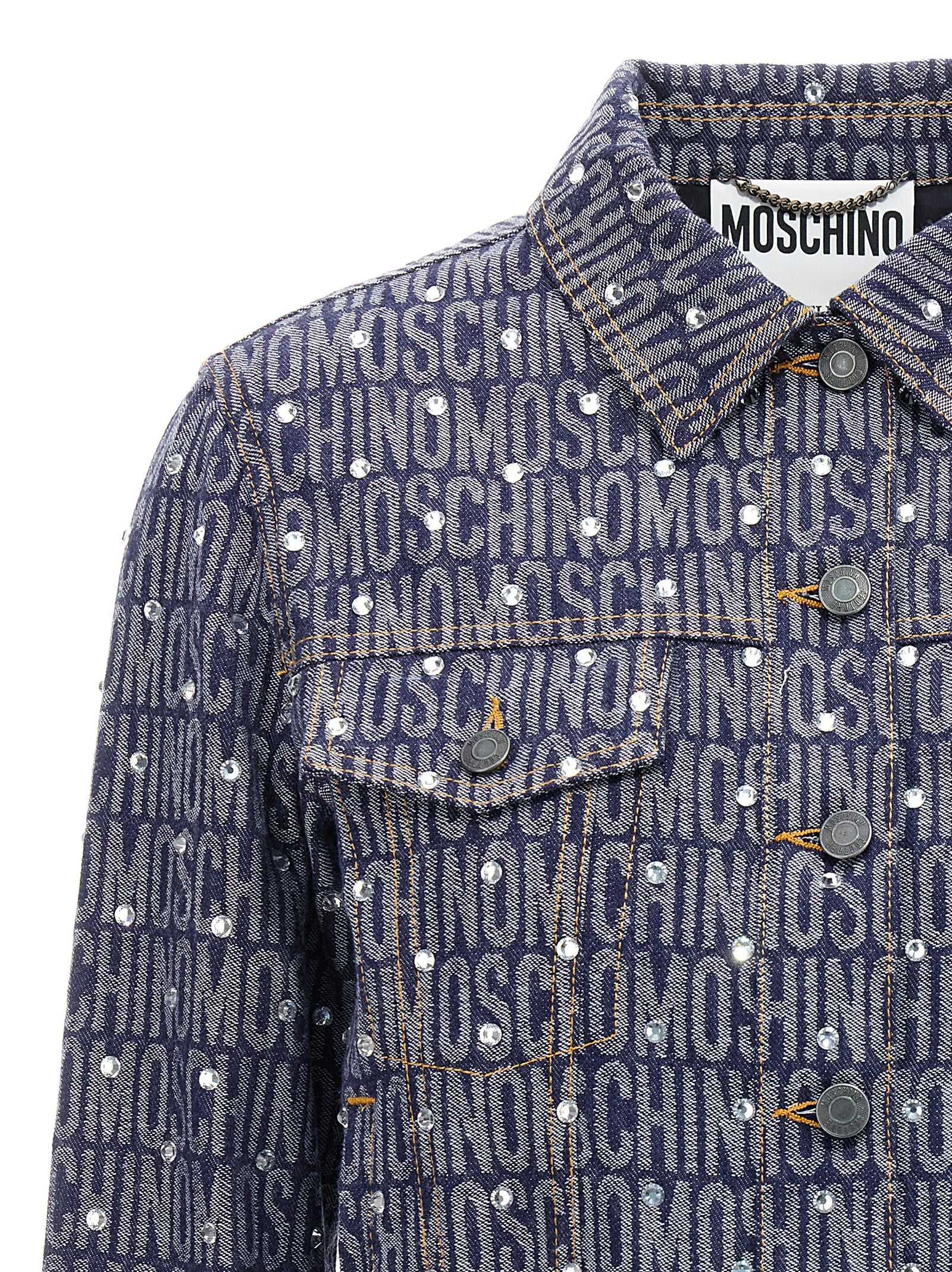 Moschino Blue Cotton Denim Jacket