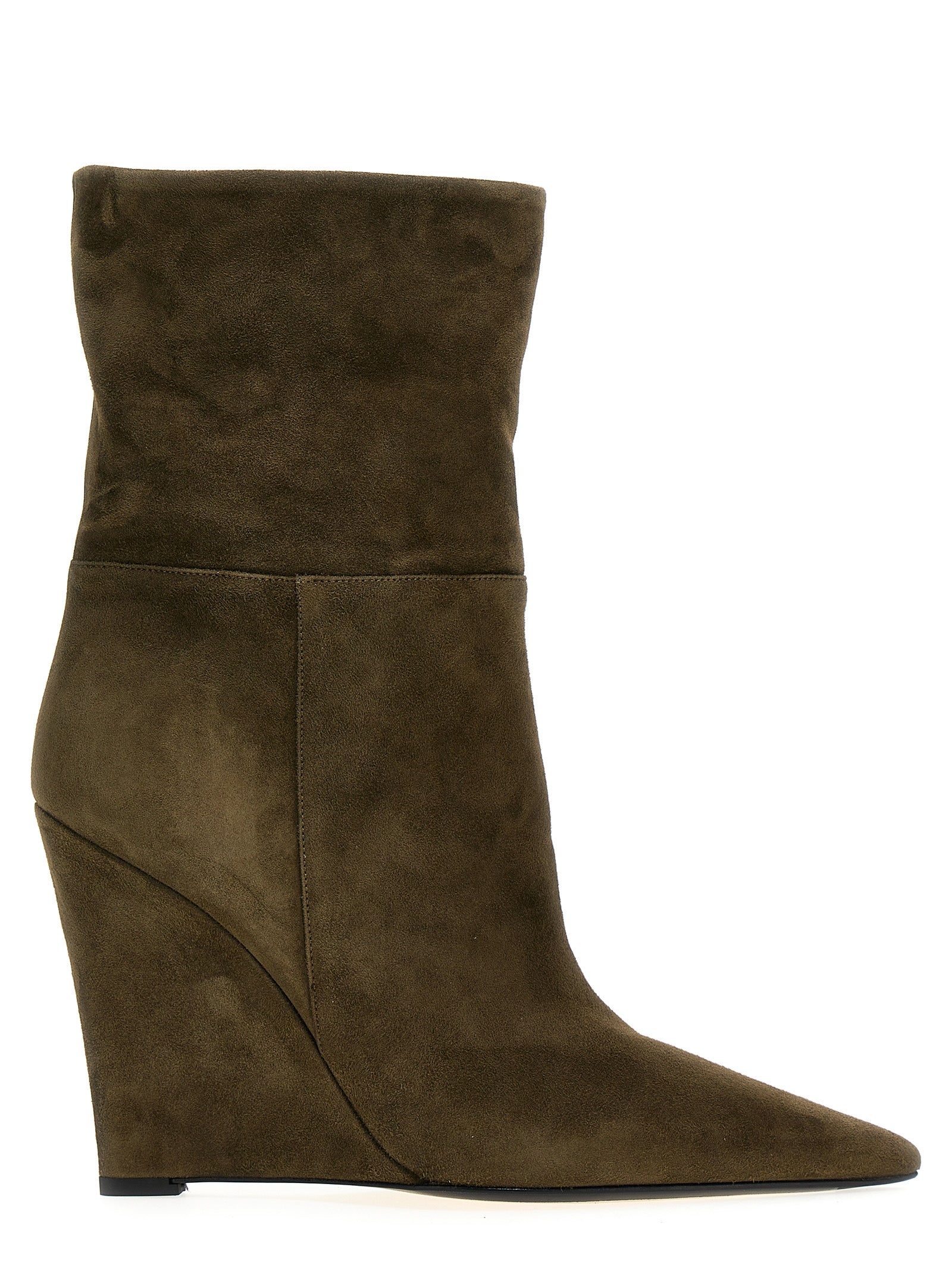 ALEVÌ Bicolor Suede Leather Ankle Boots