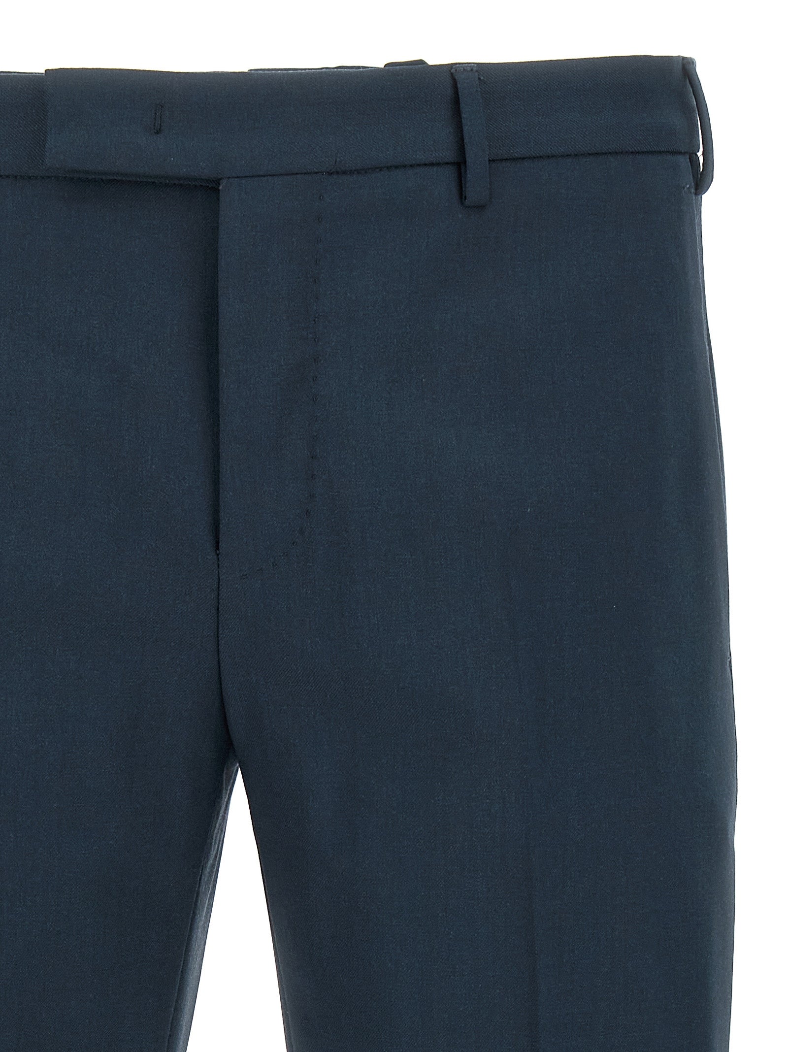 PT Torino Blue Virgin Wool Dress Pants