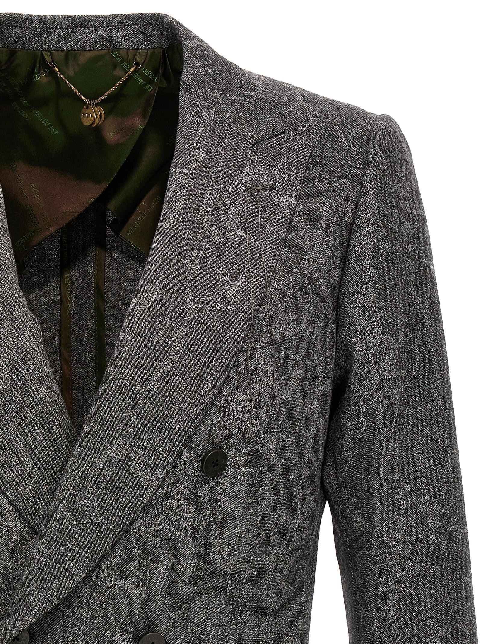 MAURIZIO MIRI Gray Wool Blazer