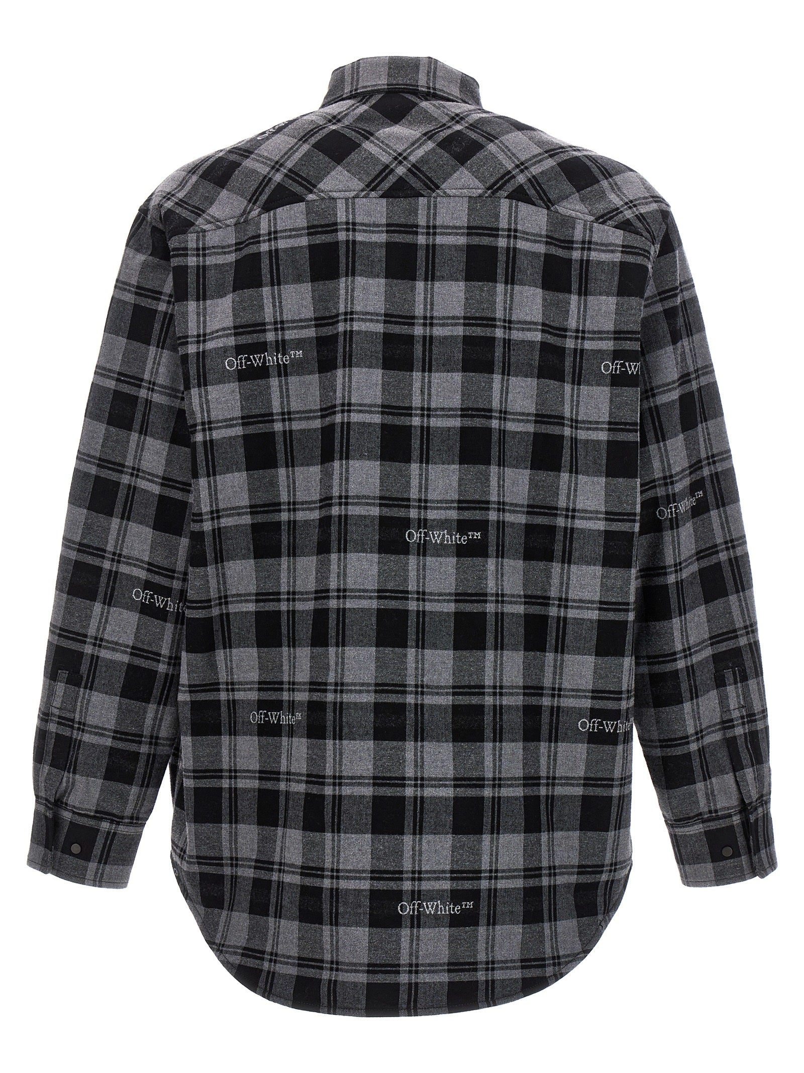 Off-White Gray Cotton Shell Jacket