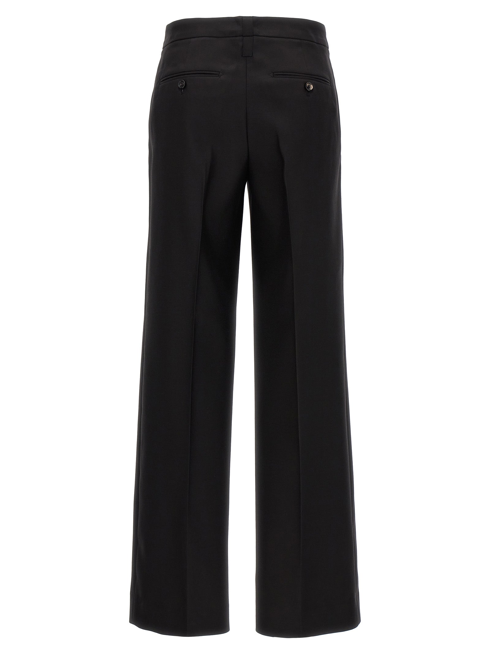 CELLAR DOOR Black Virgin Wool Dress Pants