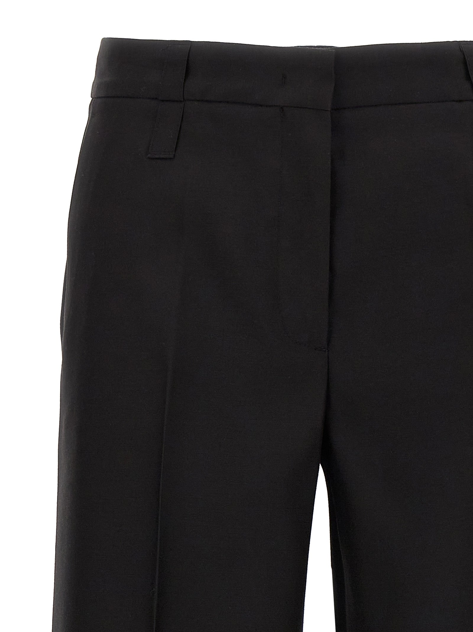 CELLAR DOOR Black Virgin Wool Dress Pants