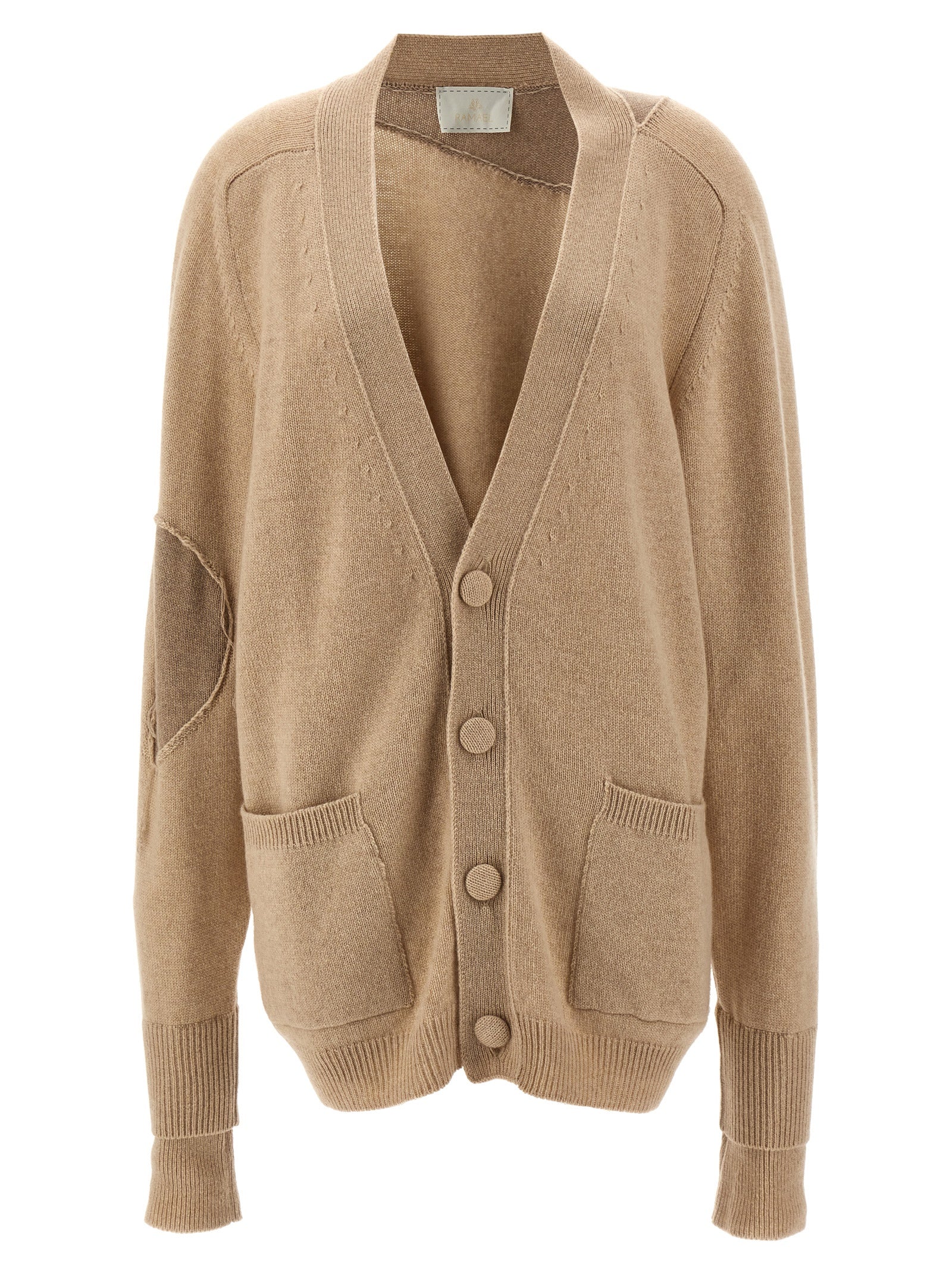 RAMAEL Beige Cashmere Cardigan