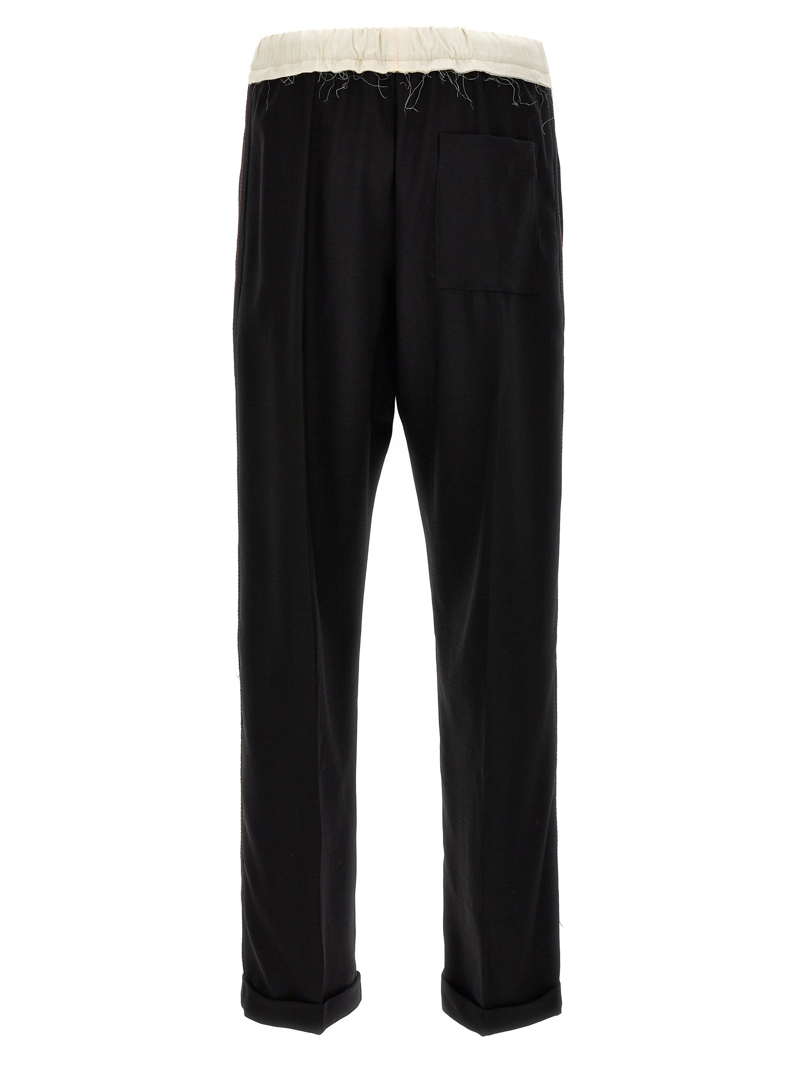 WALES BONNER Bicolor Wool Casual Pants