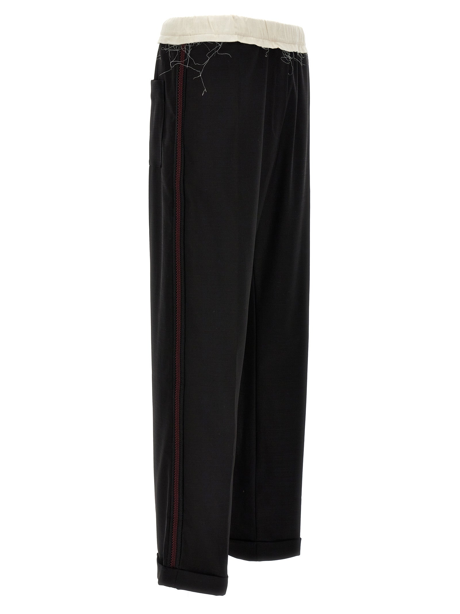 WALES BONNER Bicolor Wool Casual Pants