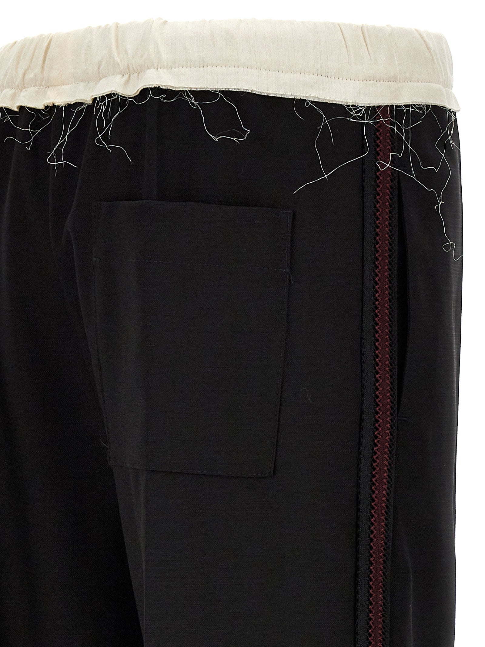 WALES BONNER Bicolor Wool Casual Pants