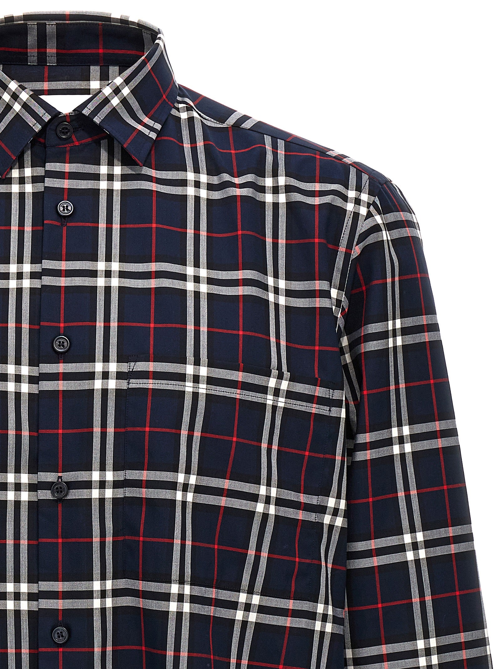 Burberry Blue Cotton Blouse