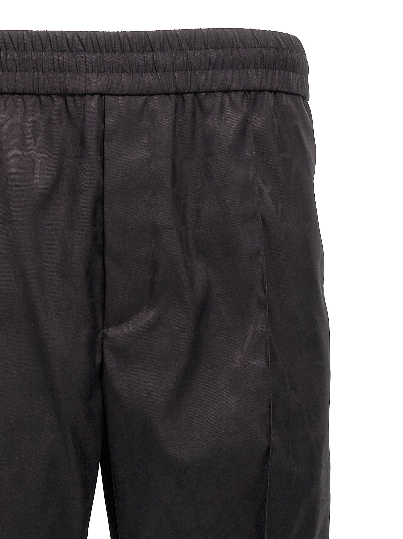 Valentino Garavani Black Polyamide Casual Pants