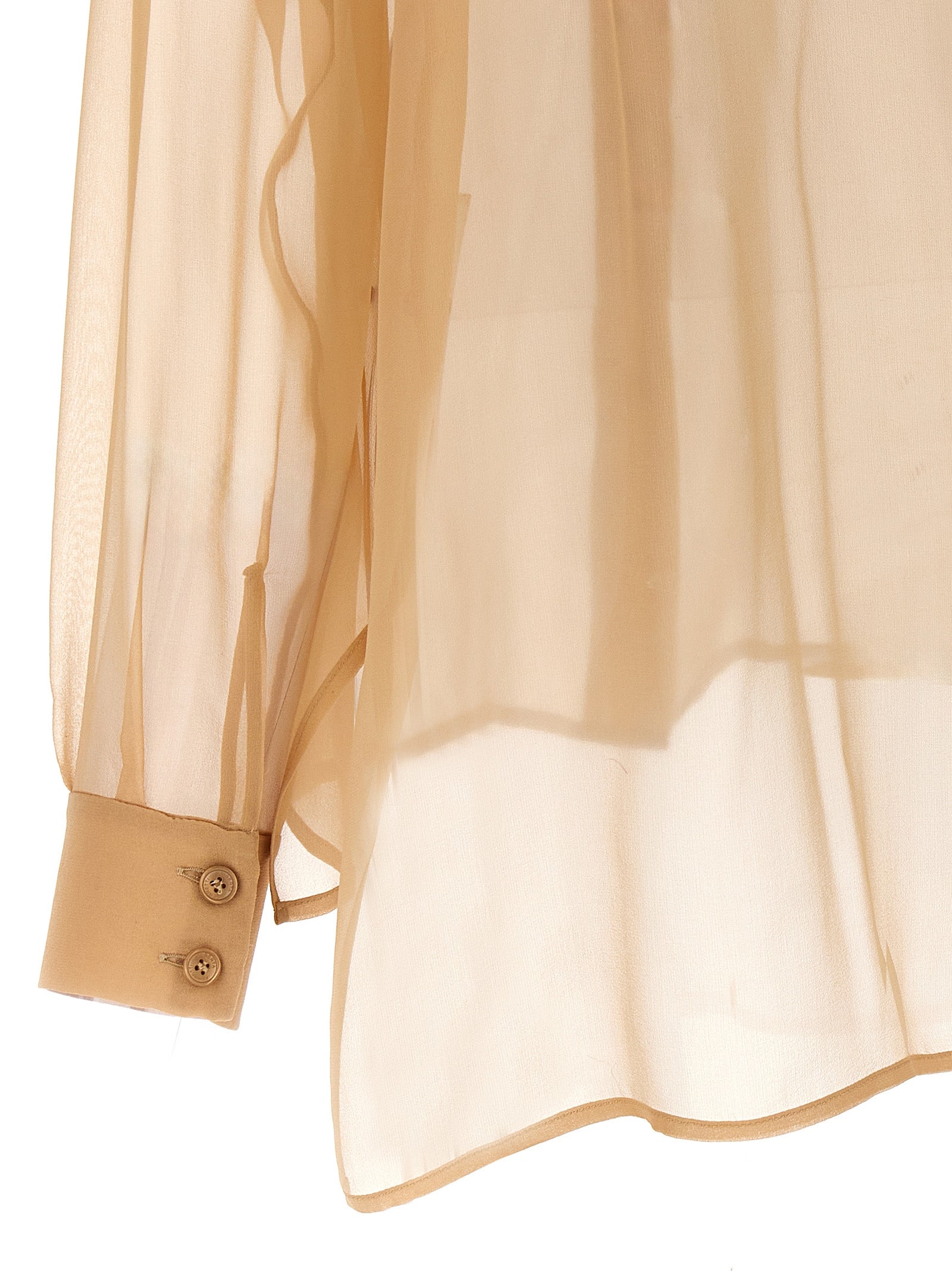 Alberta Ferretti Beige Silk Blouse