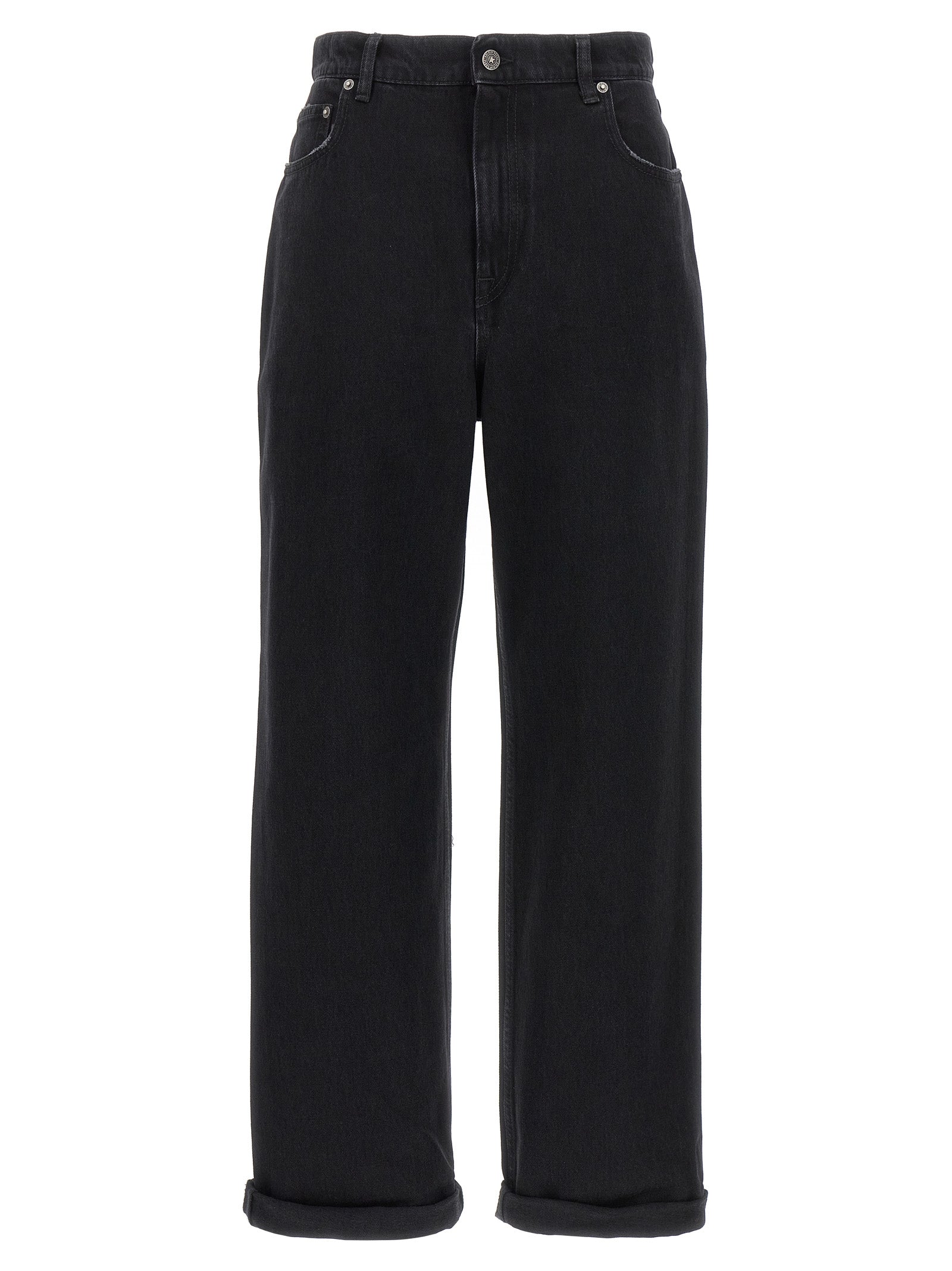 Golden Goose Black Cotton Relaxed Fit Jeans