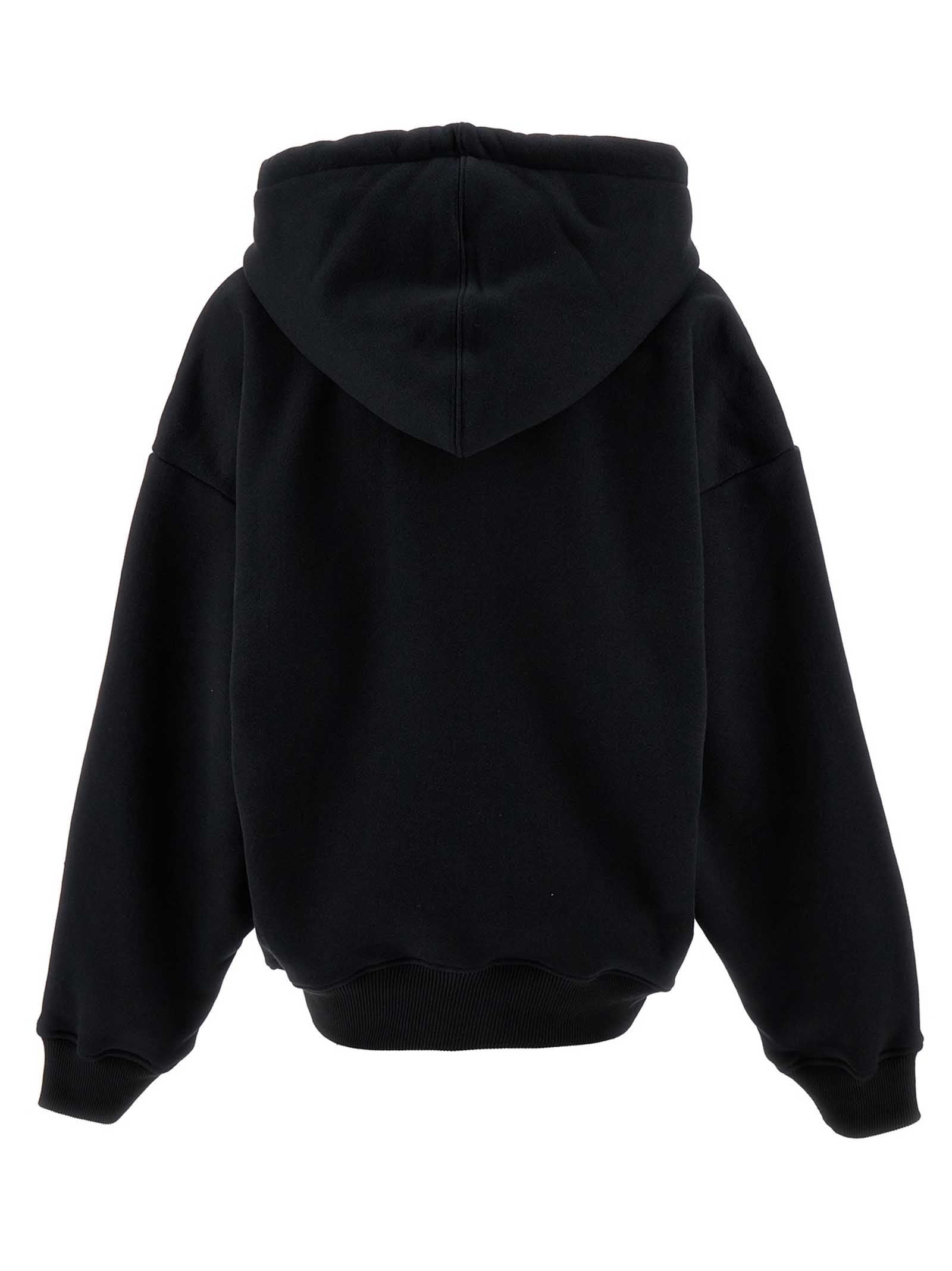 Off-White Black Cotton Hoodie