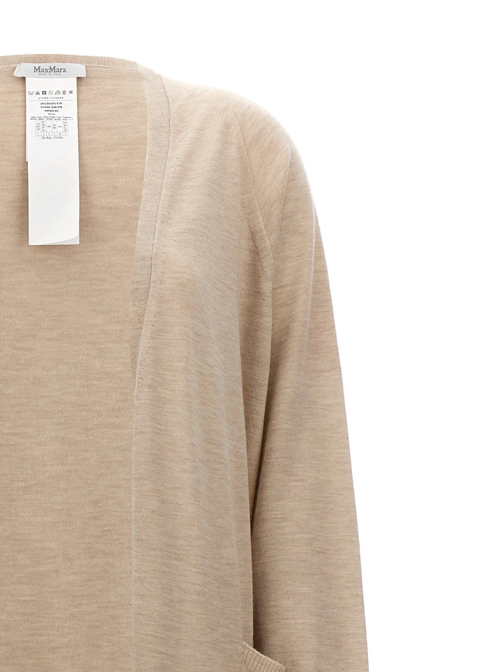 Max Mara Beige Cashmere Cardigan