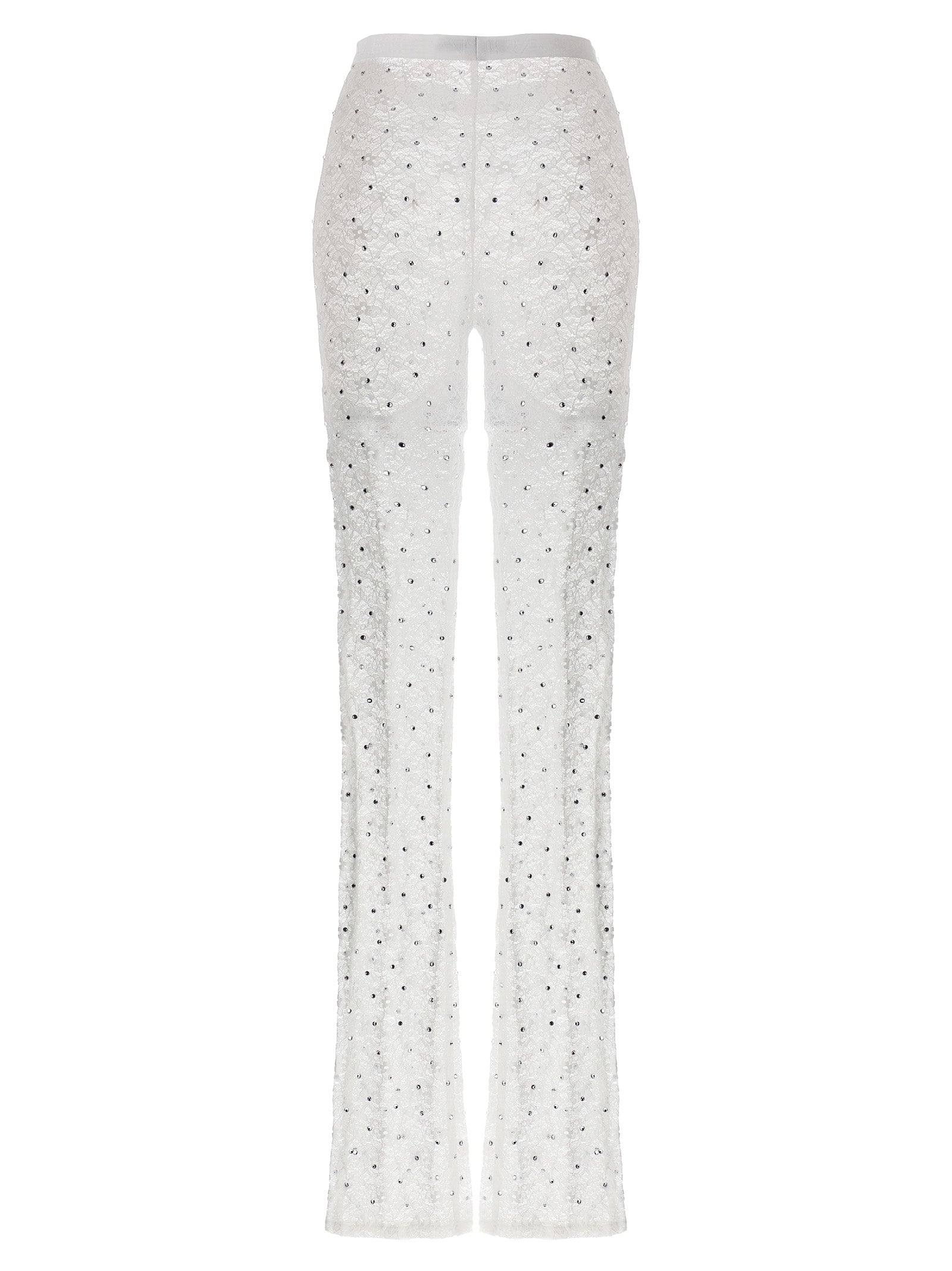 Alessandra Rich White Polyamide Leggings