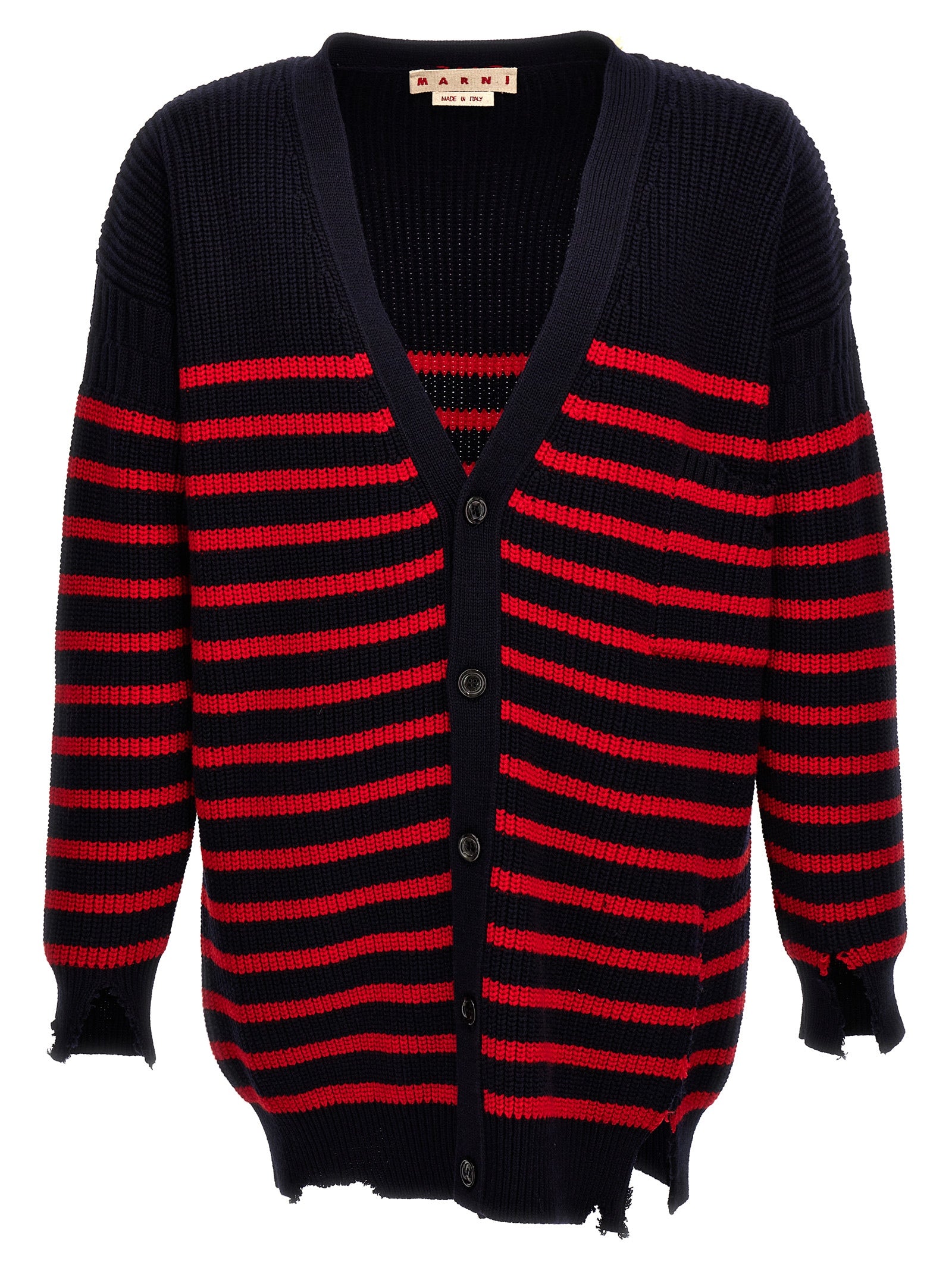 Marni Multicolor Virgin Wool Cardigan