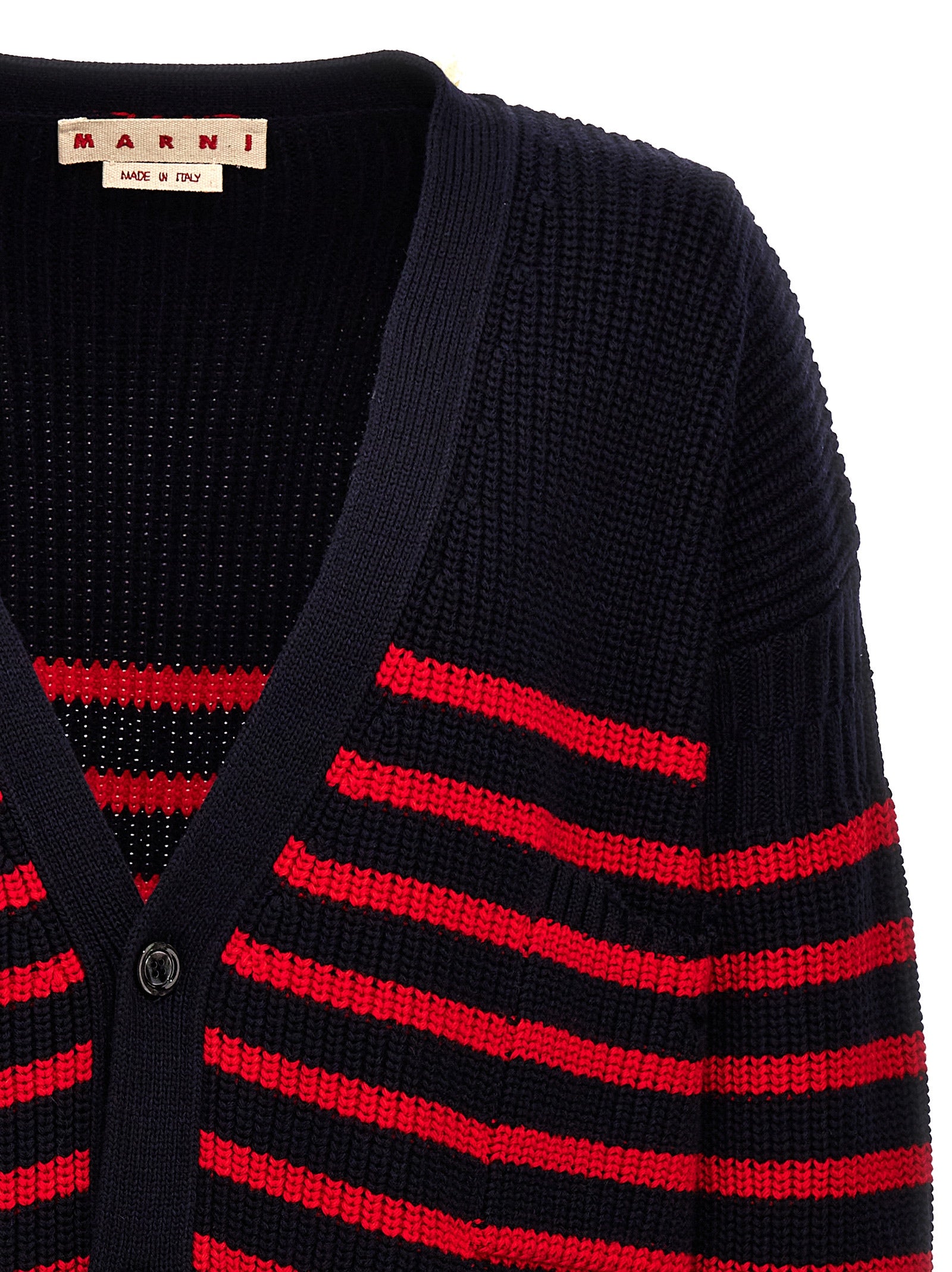 Marni Multicolor Virgin Wool Cardigan