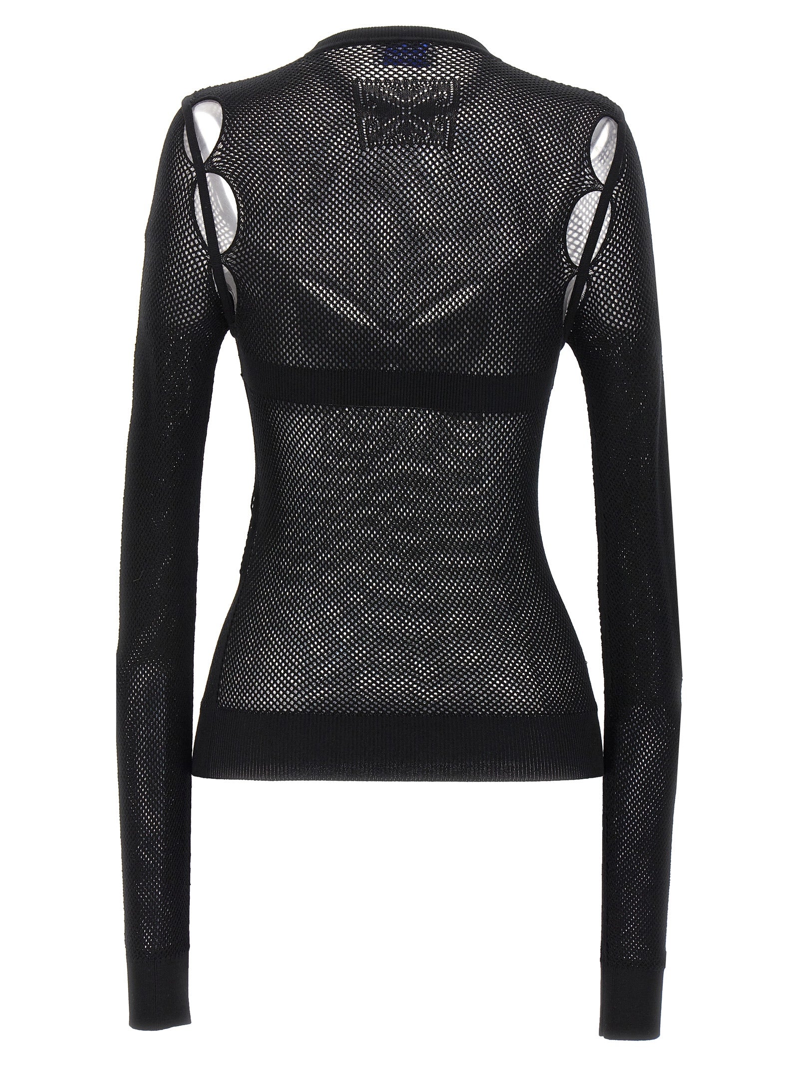 Off-White Black Viscose Tank Tops