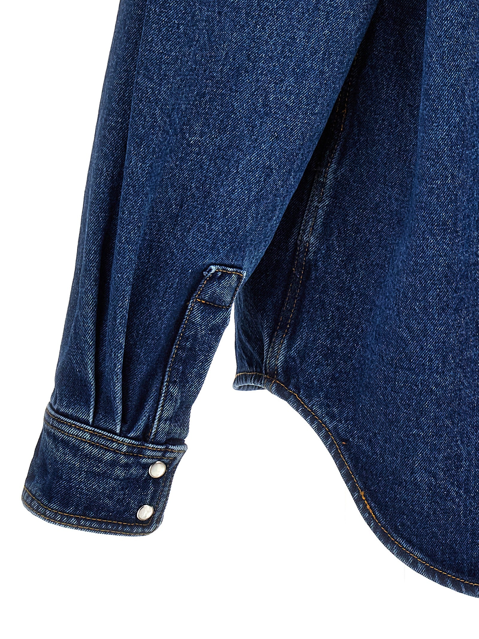 Palm Angels Blue Polyester Denim Jacket