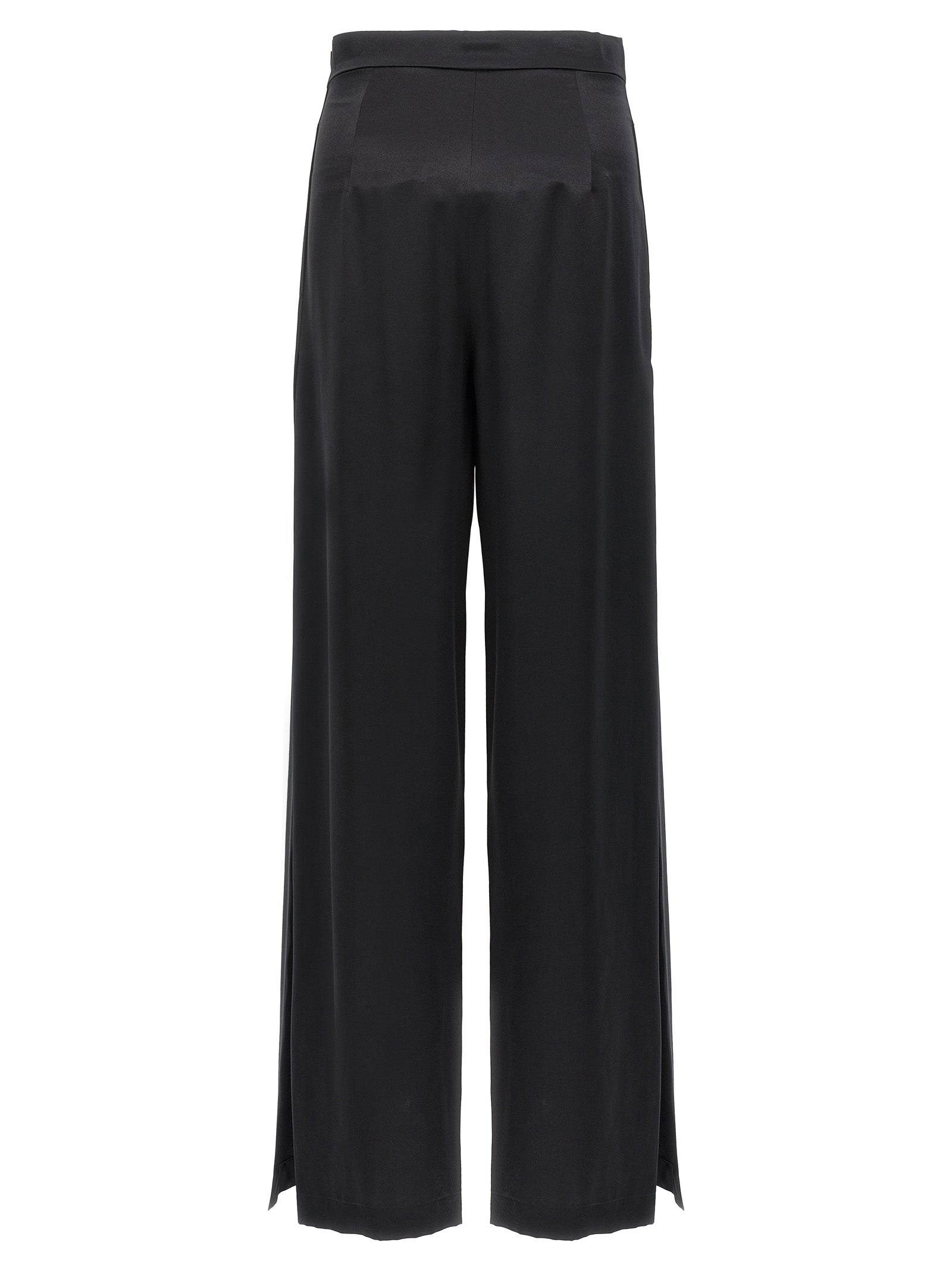 Max Mara Black Silk Casual Pants
