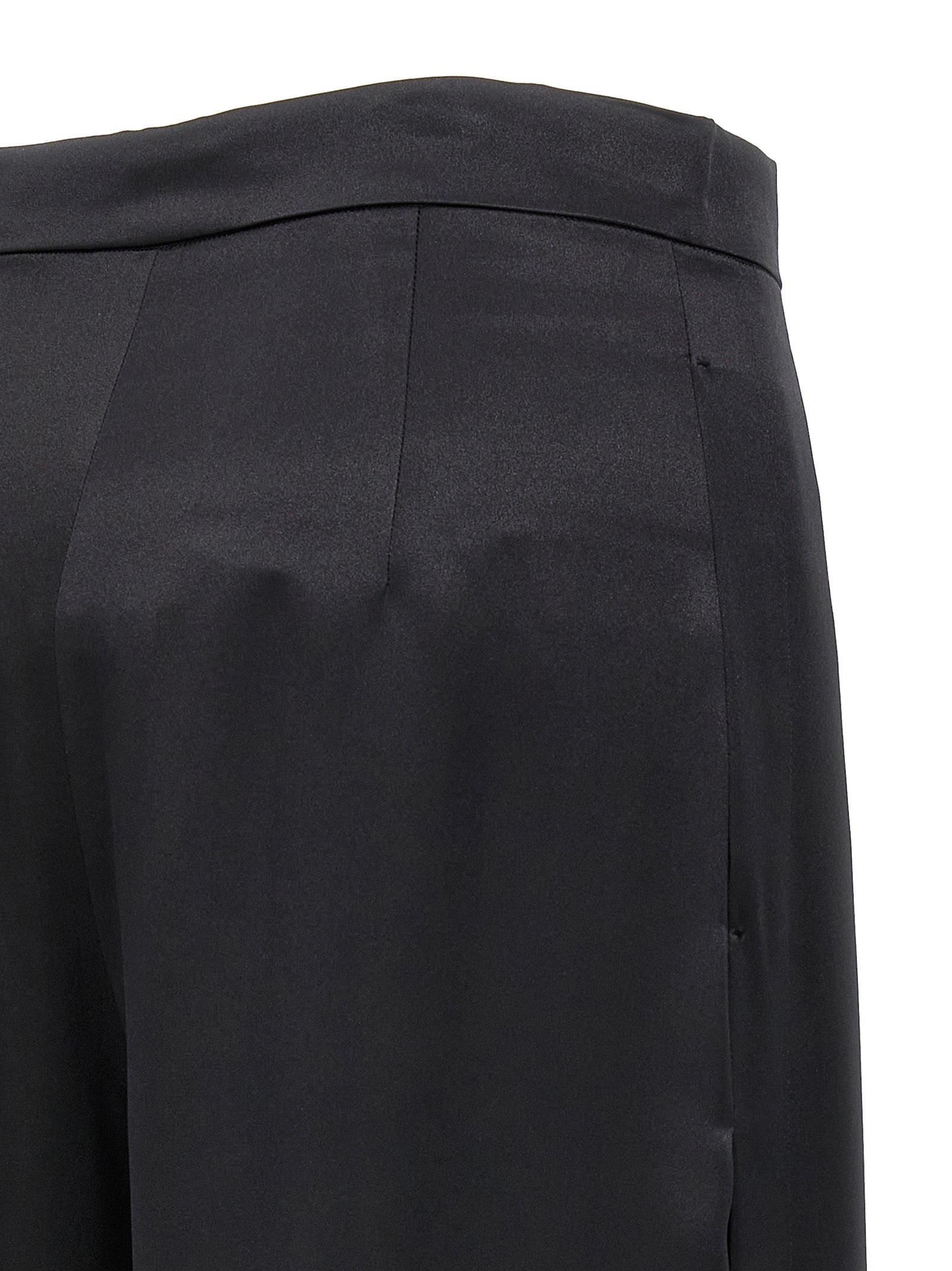 Max Mara Black Silk Casual Pants