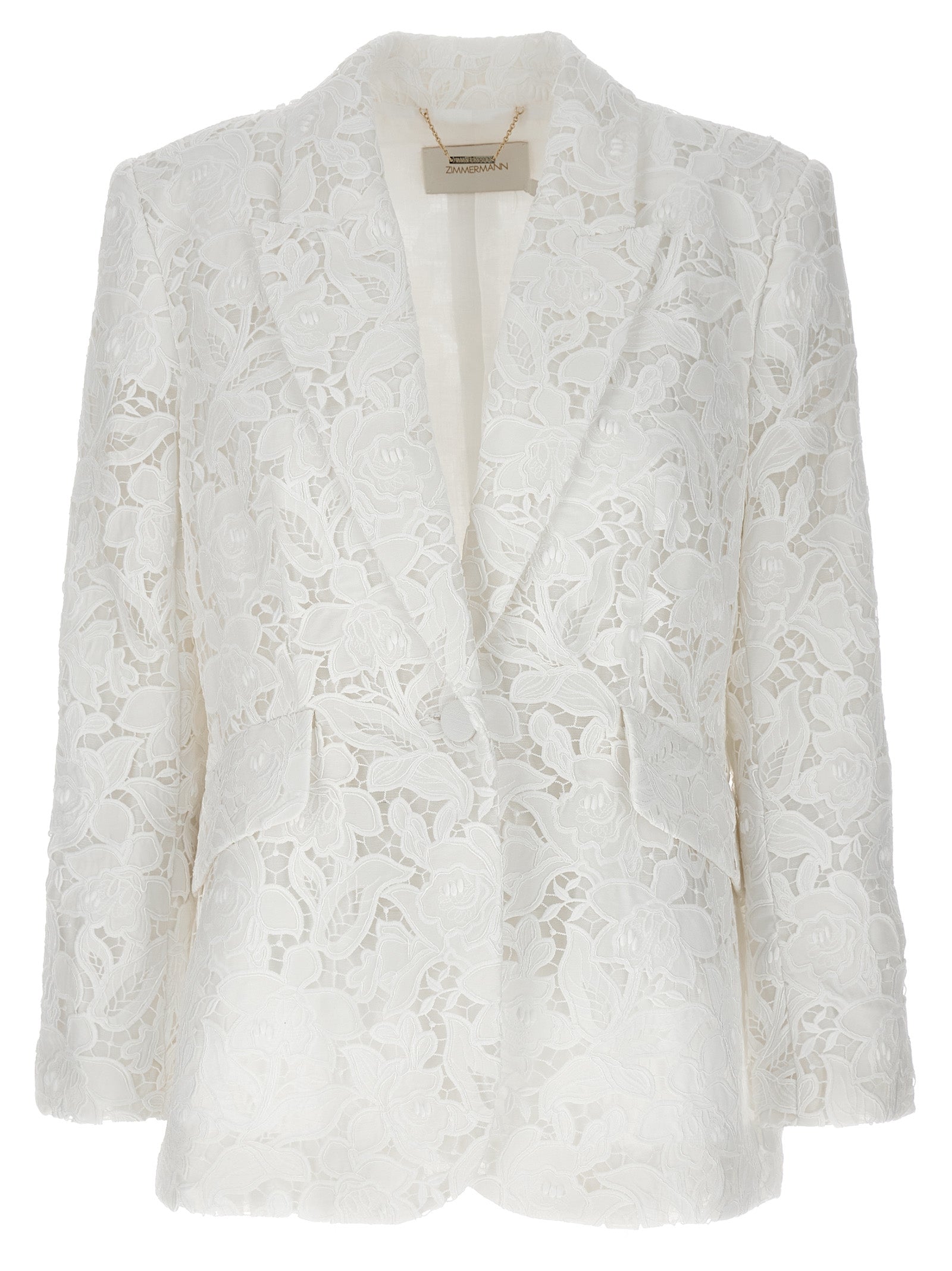 Zimmermann White Polyester Blazer