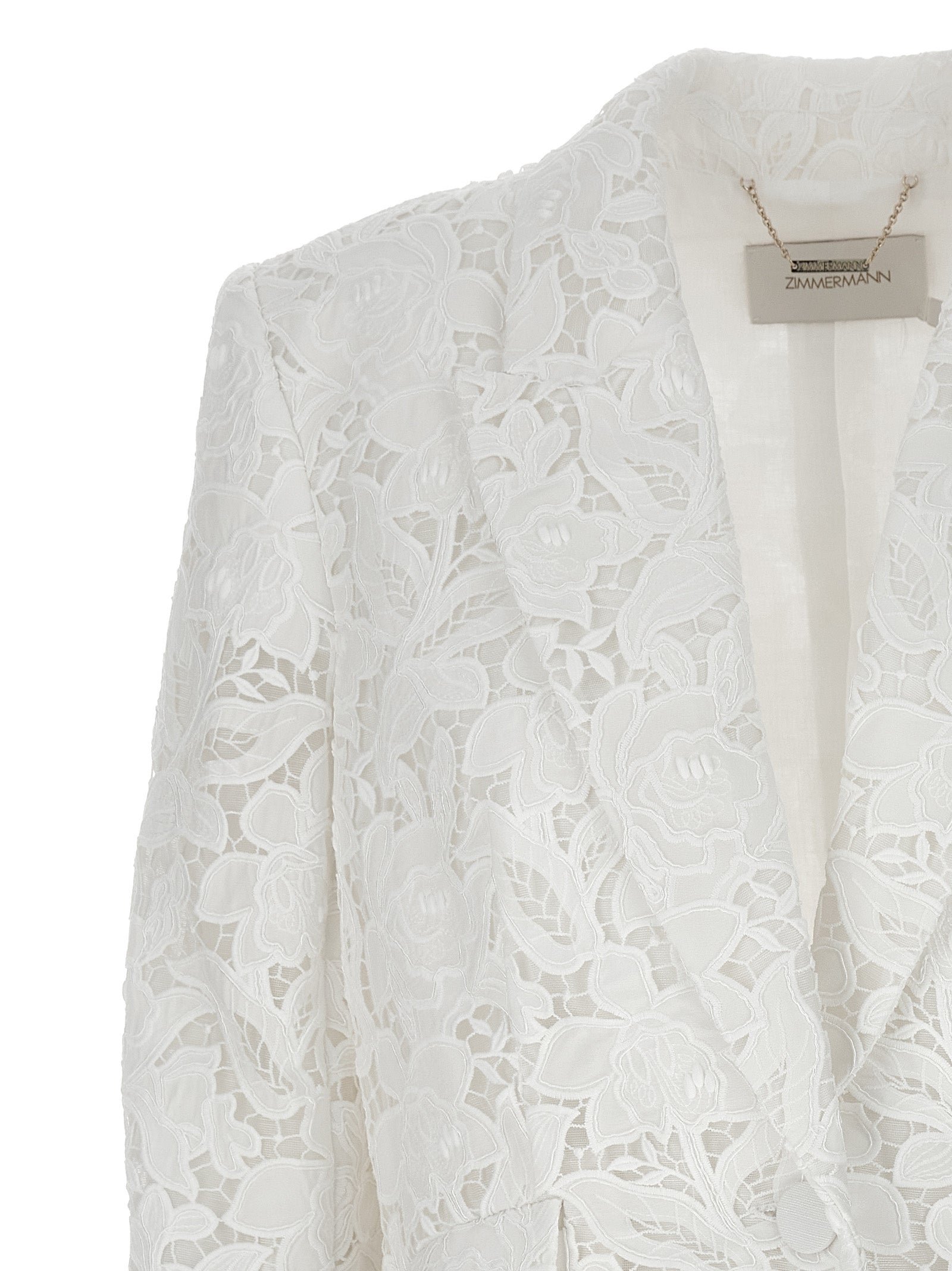 Zimmermann White Polyester Blazer
