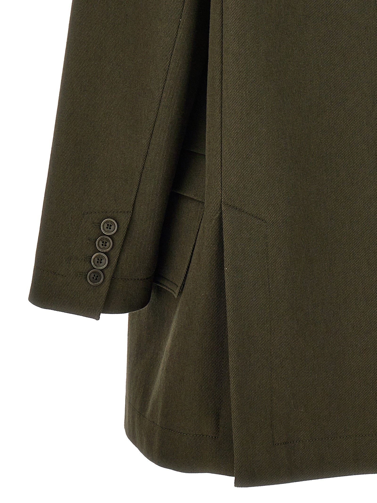 Max Mara Bicolor Cotton Full-Length Jacket