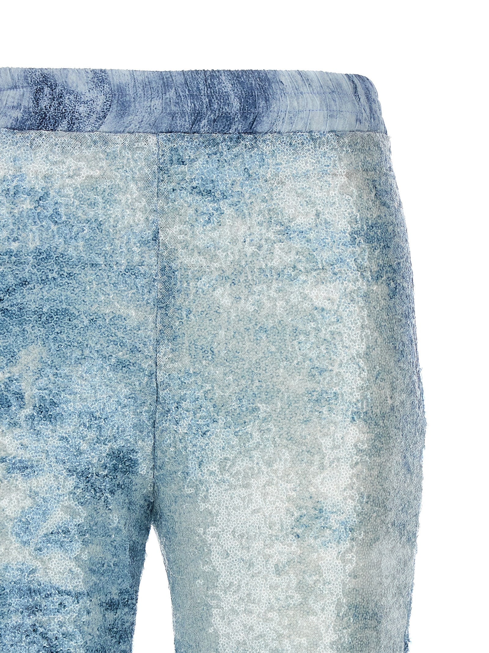 LE TWINS Blue Polyester Cargo Pants