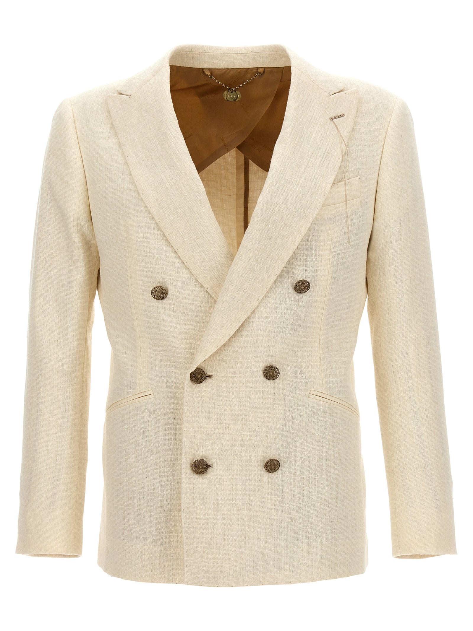 MAURIZIO MIRI White Silk Blazer