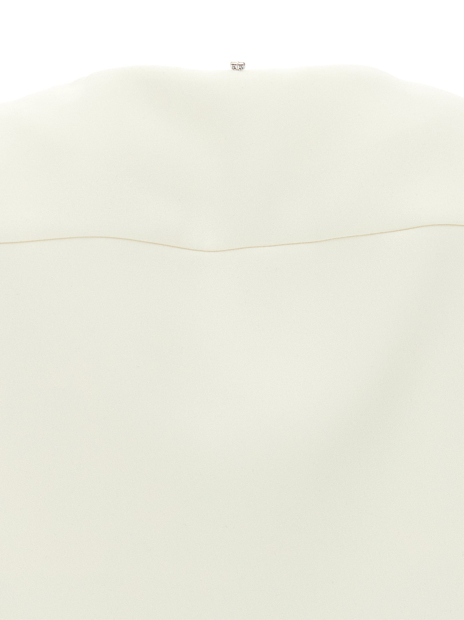 Sportmax White Polyester Full-Length Jacket