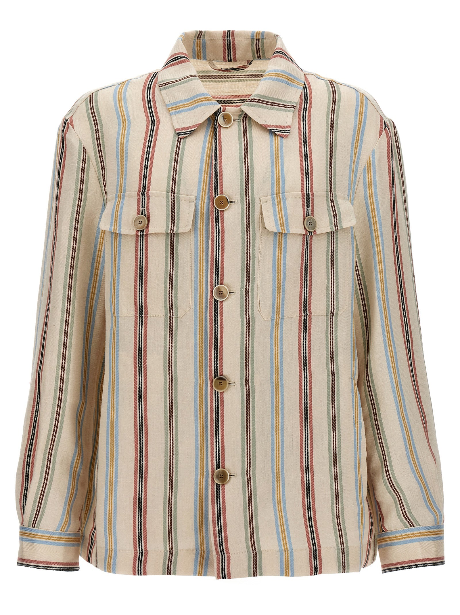 Etro Multicolor Linen Blouse