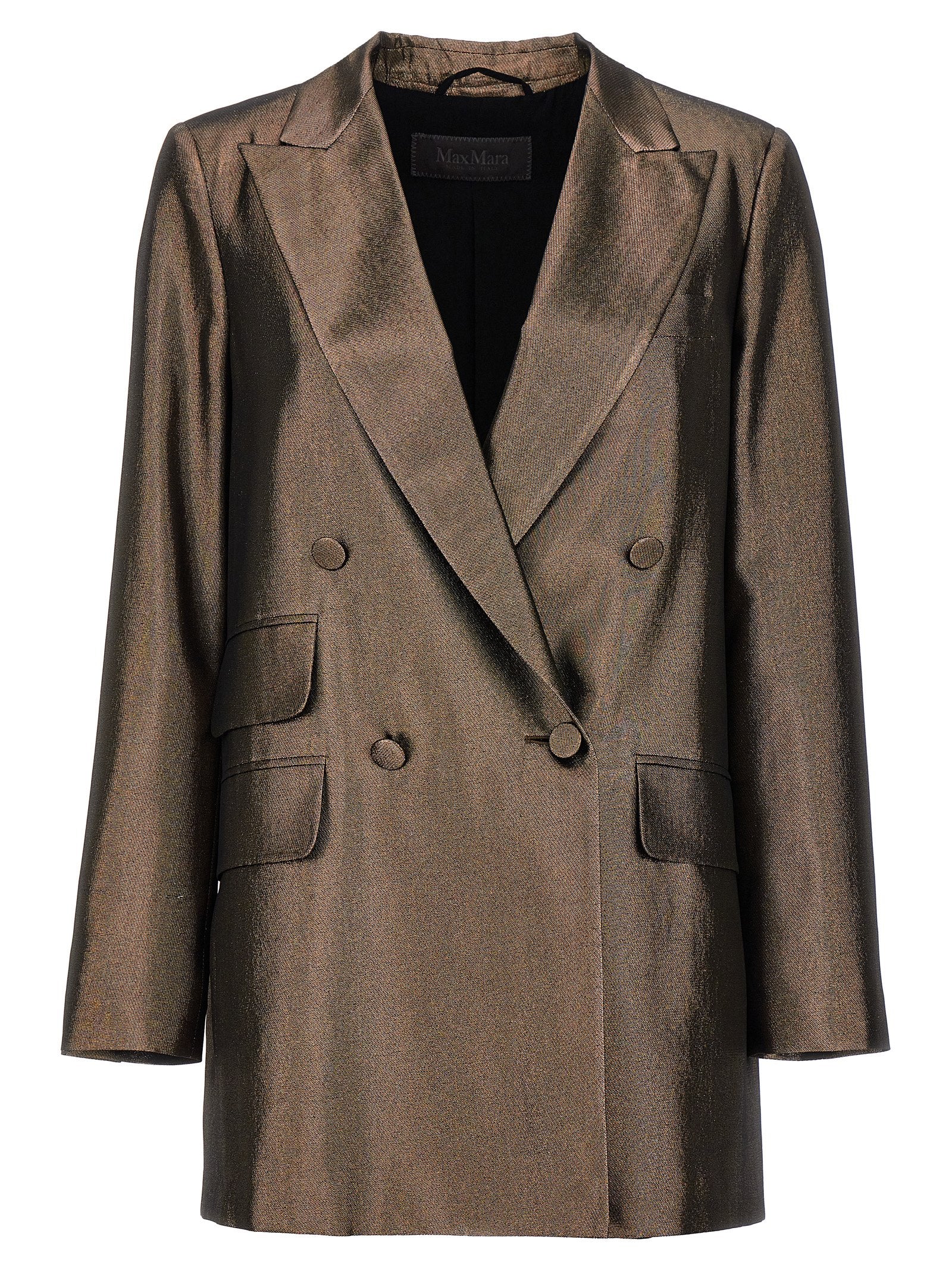 Max Mara Brown Silk Blazer