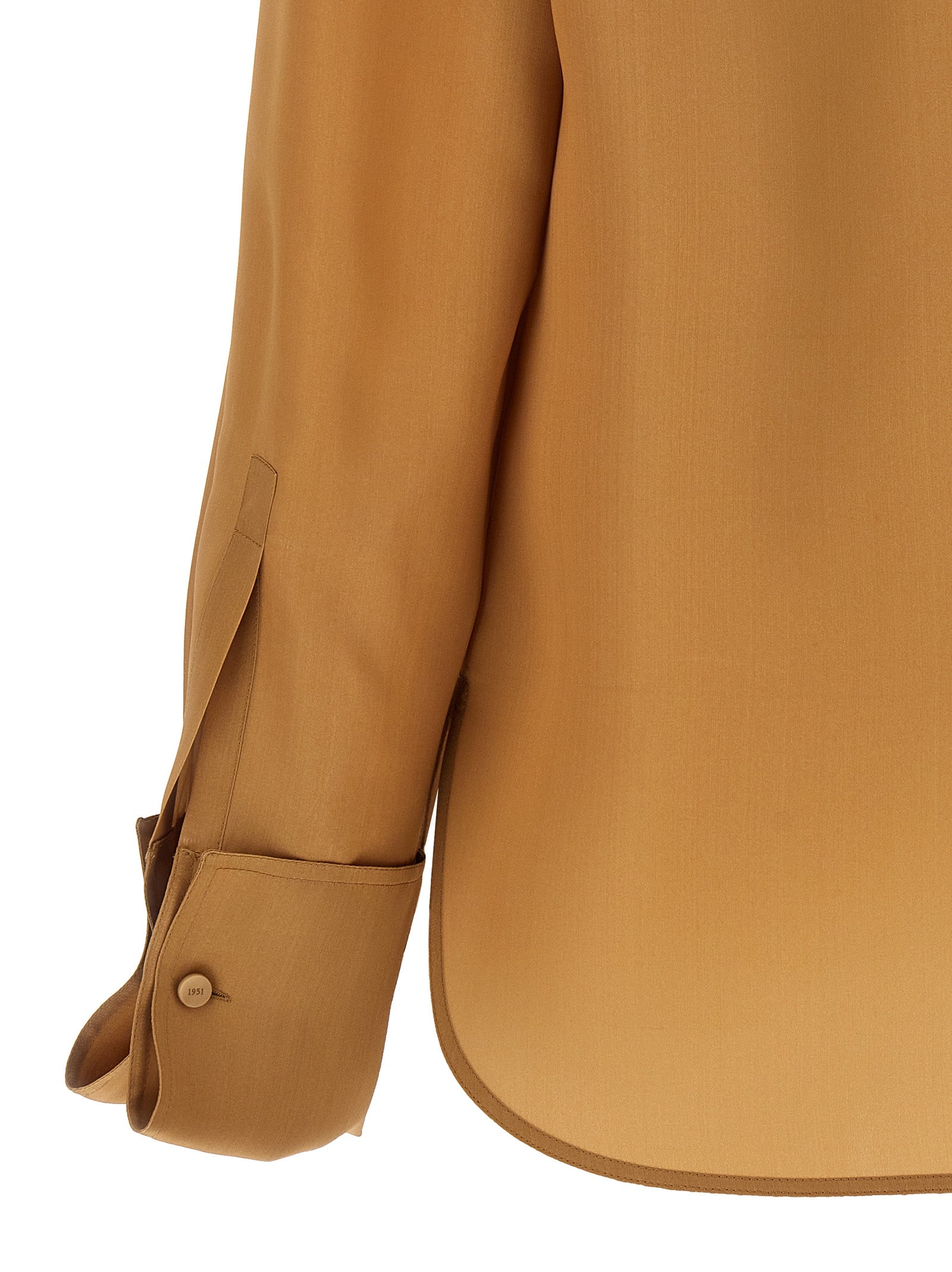 Max Mara Beige Silk Blouse