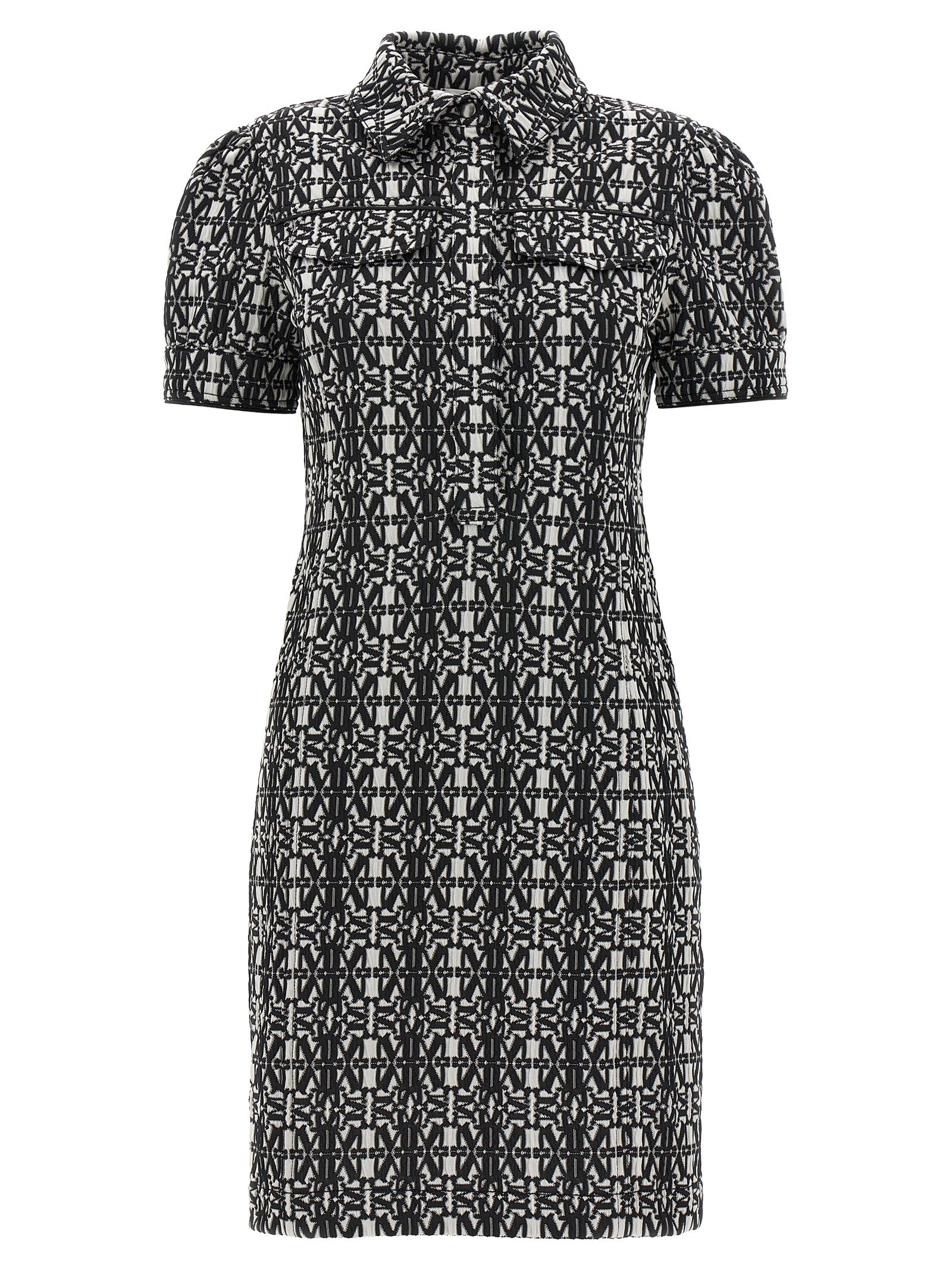 Max Mara Bicolor Polyester Short Dress