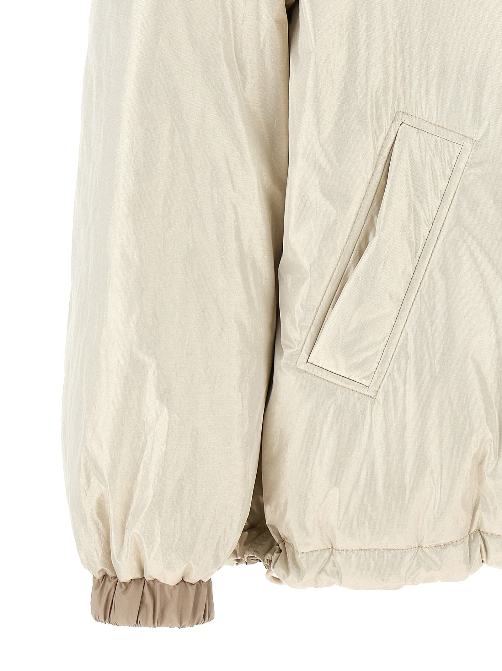 Brunello Cucinelli Beige Polyester Full-Length Jacket