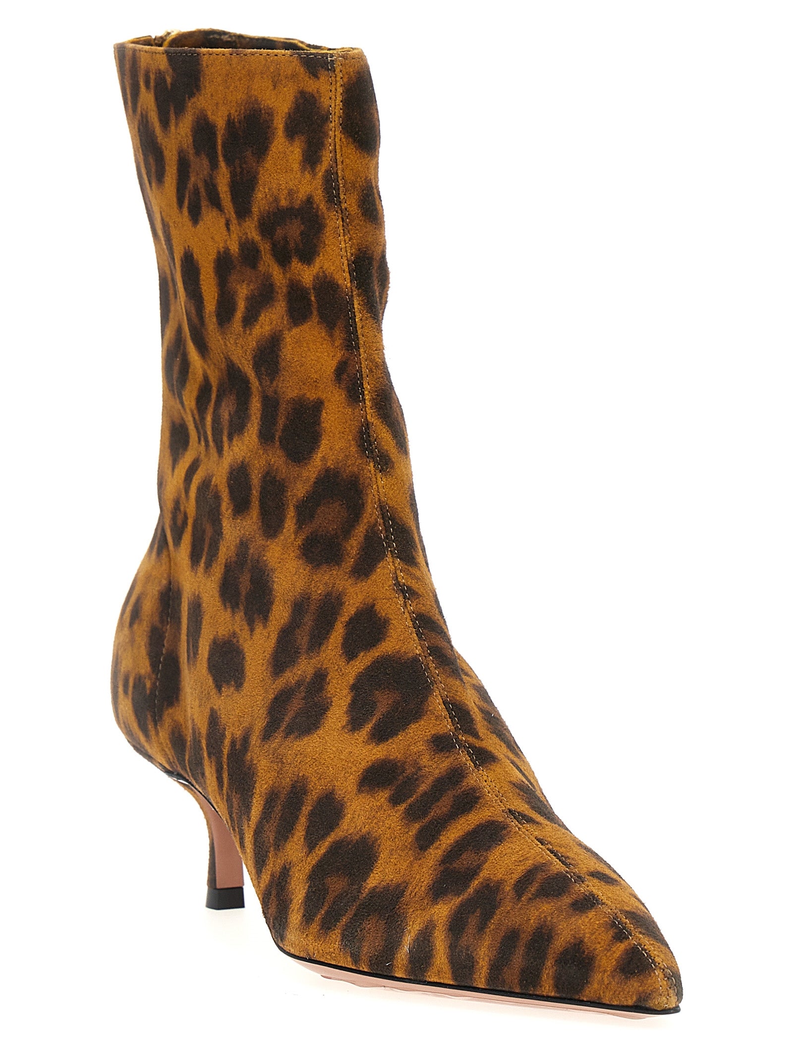 Aquazzura Multicolor Suede Leather Ankle Boots