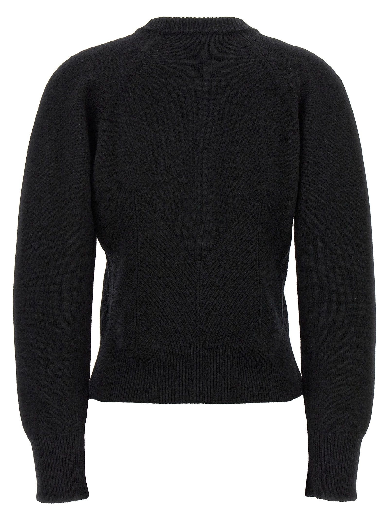 Alexander McQueen Black Wool Cardigan
