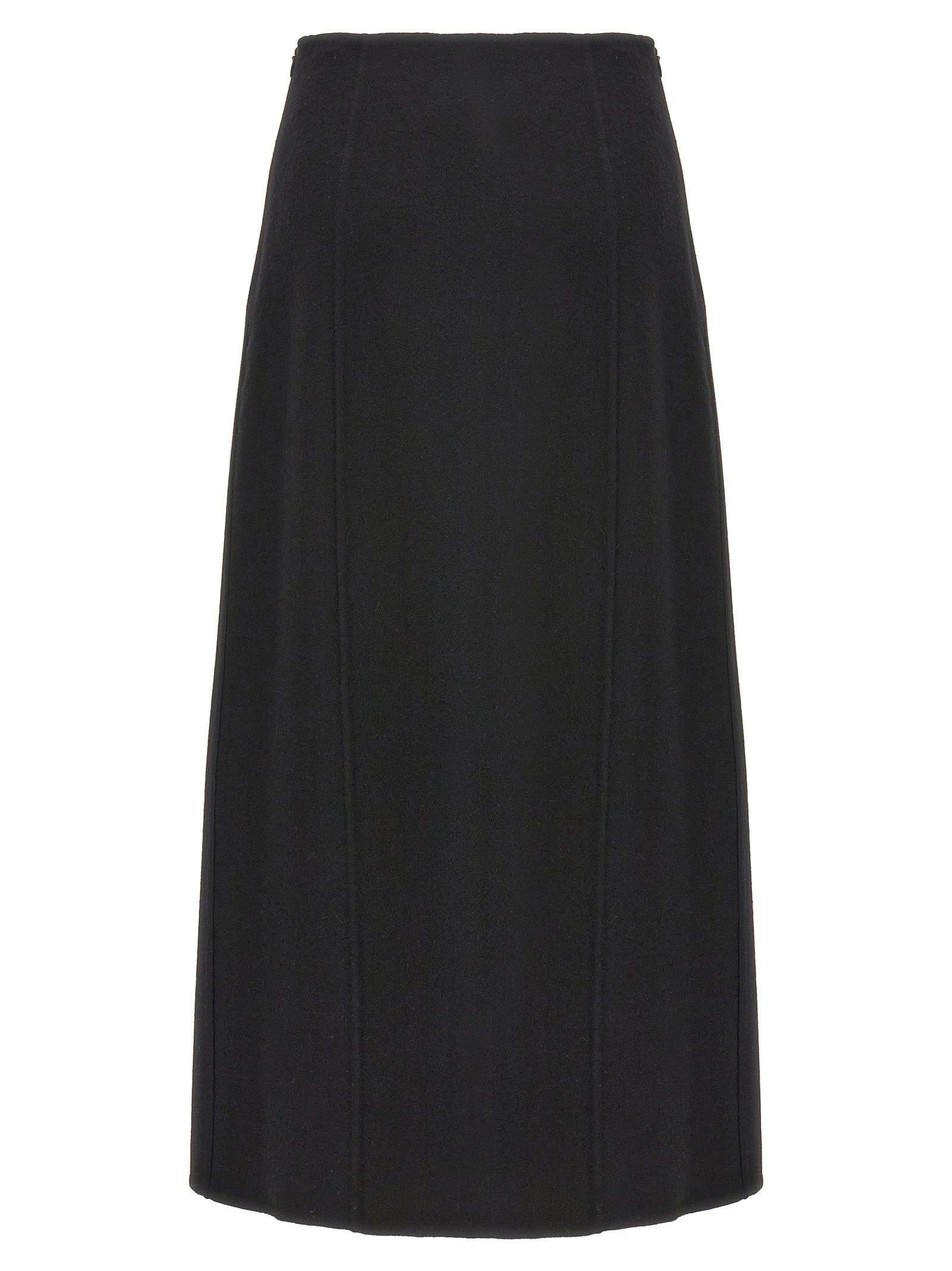 Ermanno Scervino Black Virgin Wool Mini Skirt